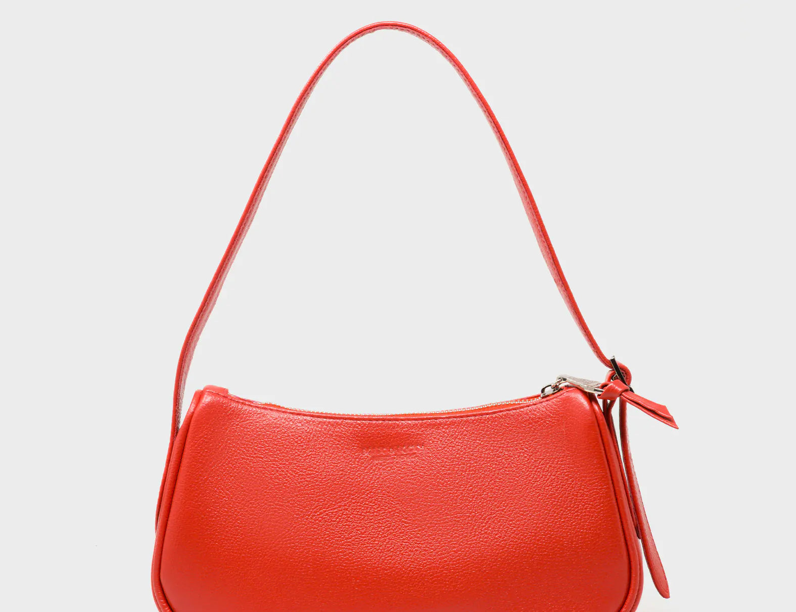 Lucas Hobo Mini Poppy Red Handbag - Retro Tiger Embroidery - Back View