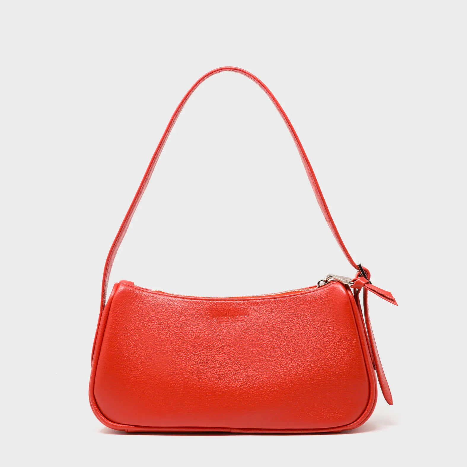 Lucas Hobo Mini Poppy Red Handbag - Retro Tiger Embroidery - Back View