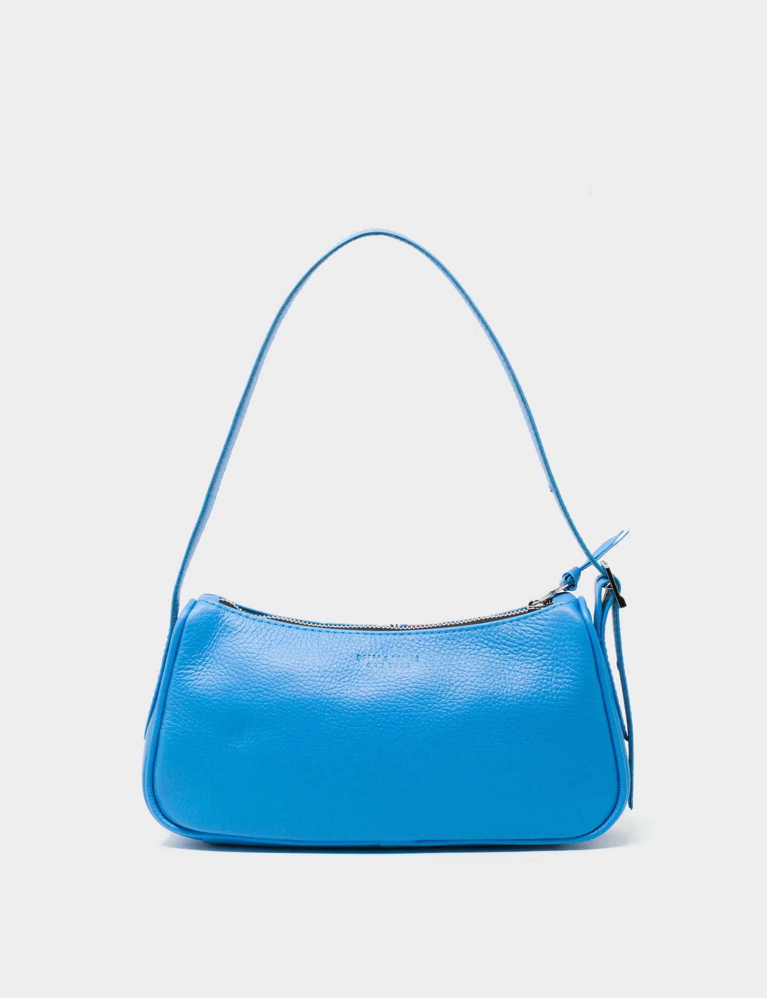 Lucas Hobo Mini Ibiza Blue Handbag - Floralia Design - Back View