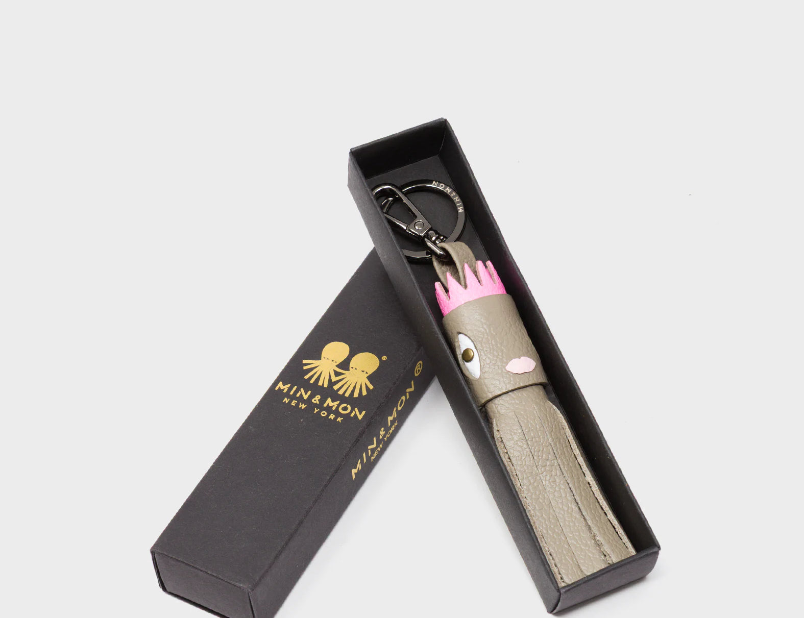 Queen Callie Marie Charm - Tuffet Leather Keychain - Packaging