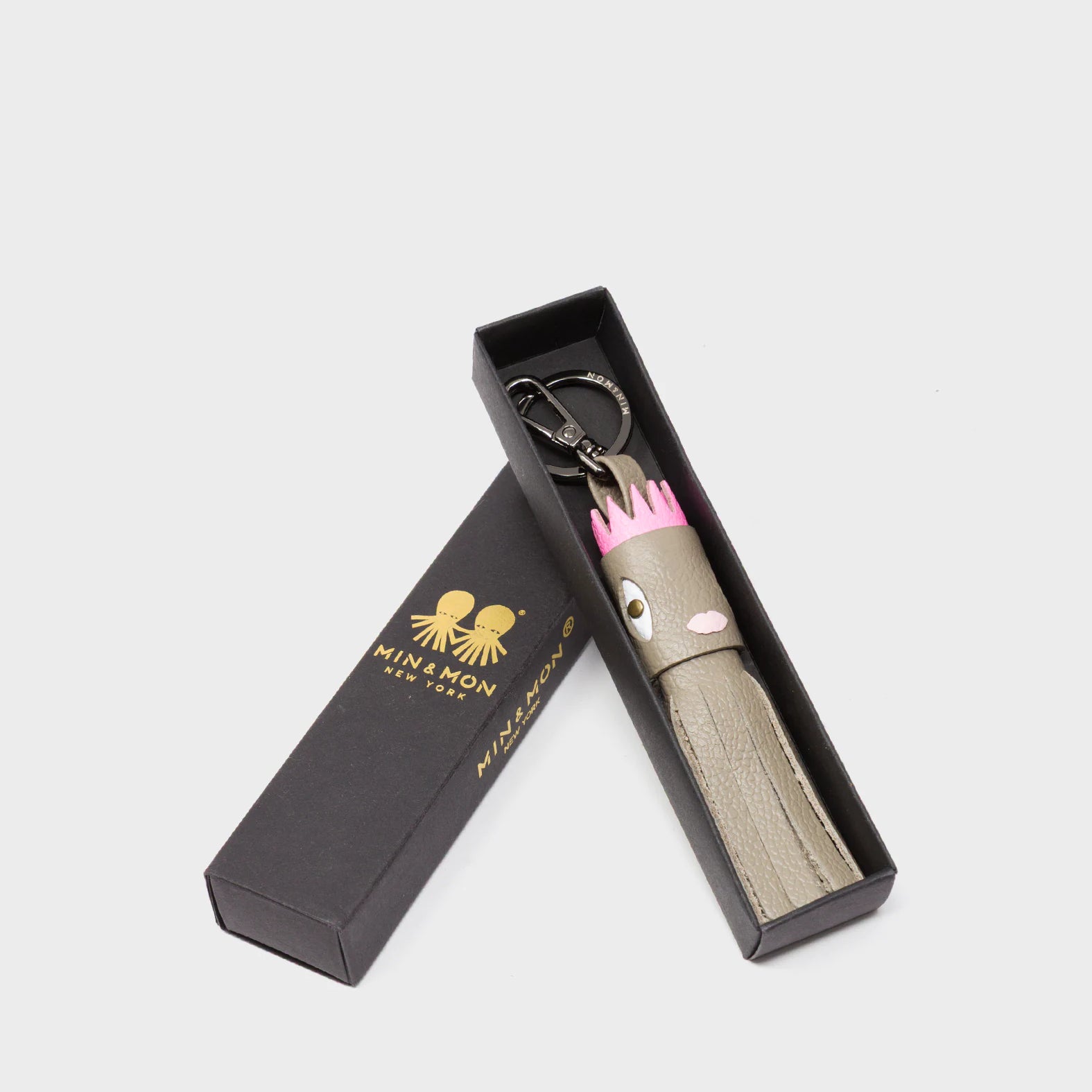 Queen Callie Marie Charm - Tuffet Leather Keychain - Packaging