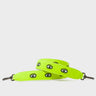 Detachable Sharp Green Leather Shoulder Strap - All Over Eyes Embroidery - Main View