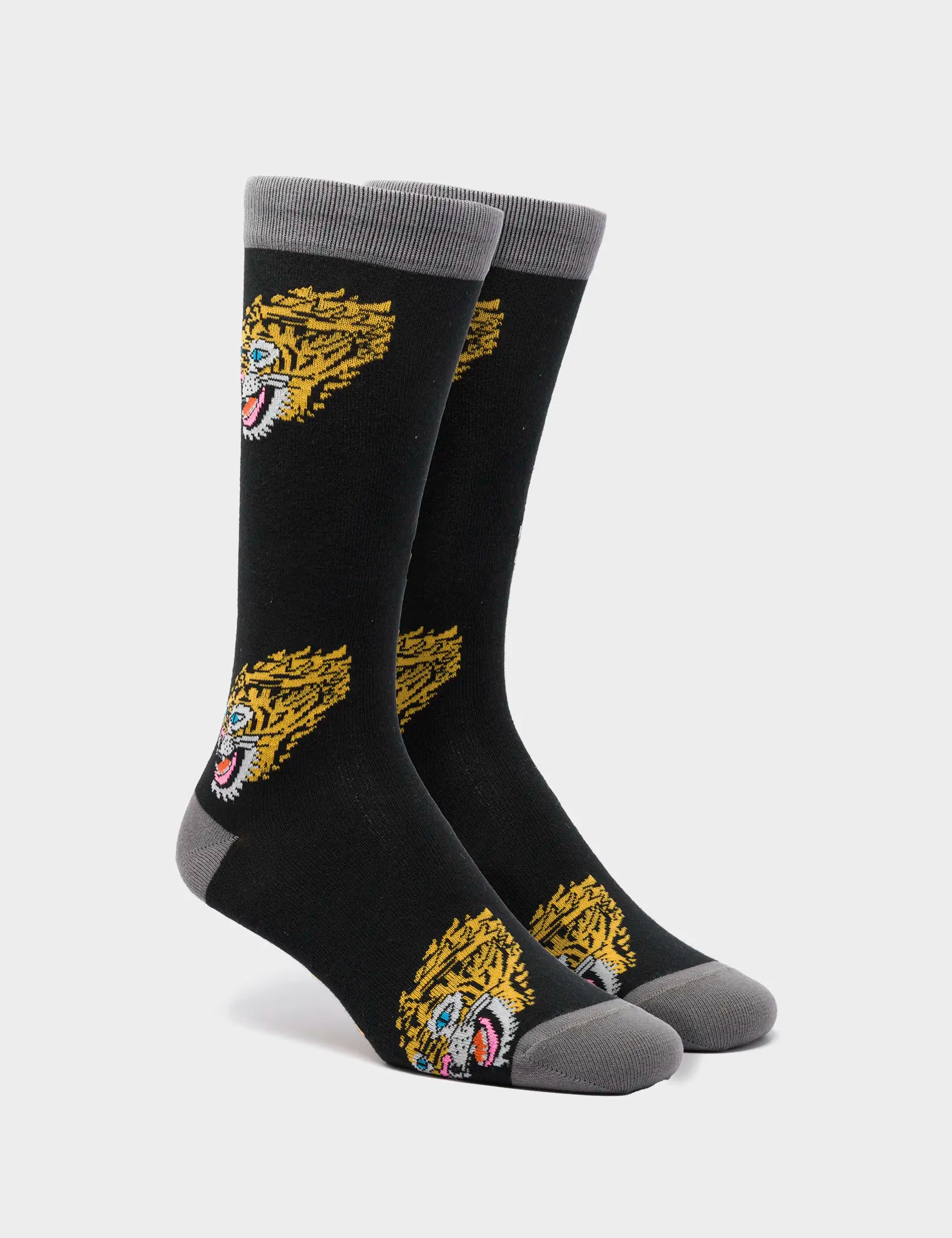 Black and Gray  Socks - Blazing Tiger - 3D View