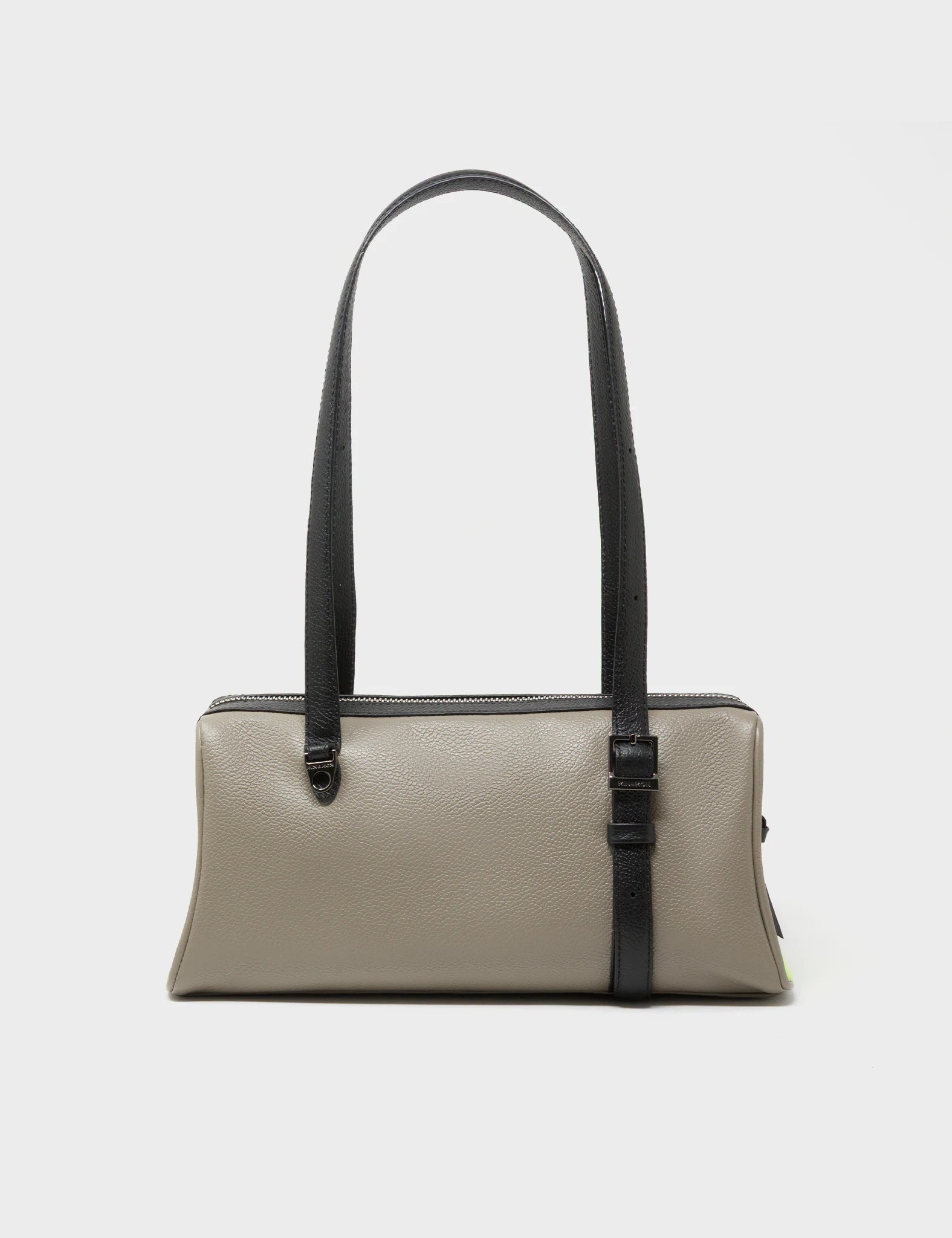 Esther Tuffet Brown Satchel Mini Bag - Retro Tiger Embroidery - Back View
