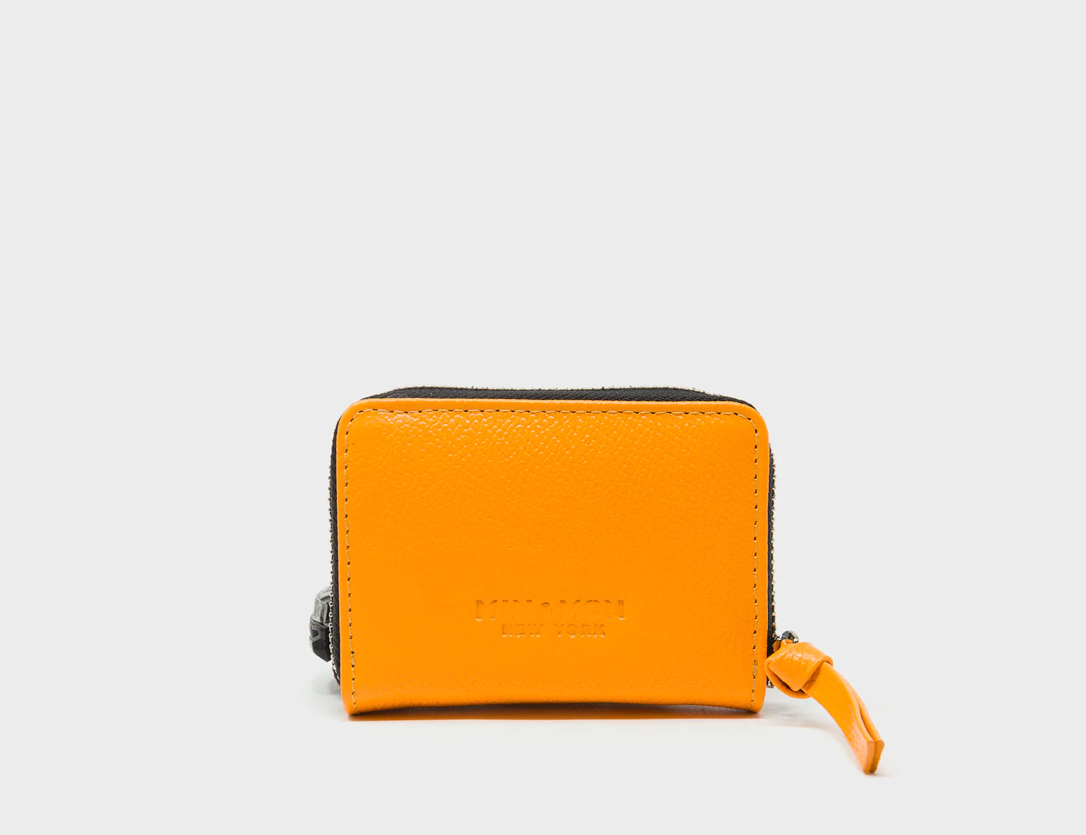 Frodo Flamingo Orange Zip Around Wallet - All Over Eyes Embroidery - Back View