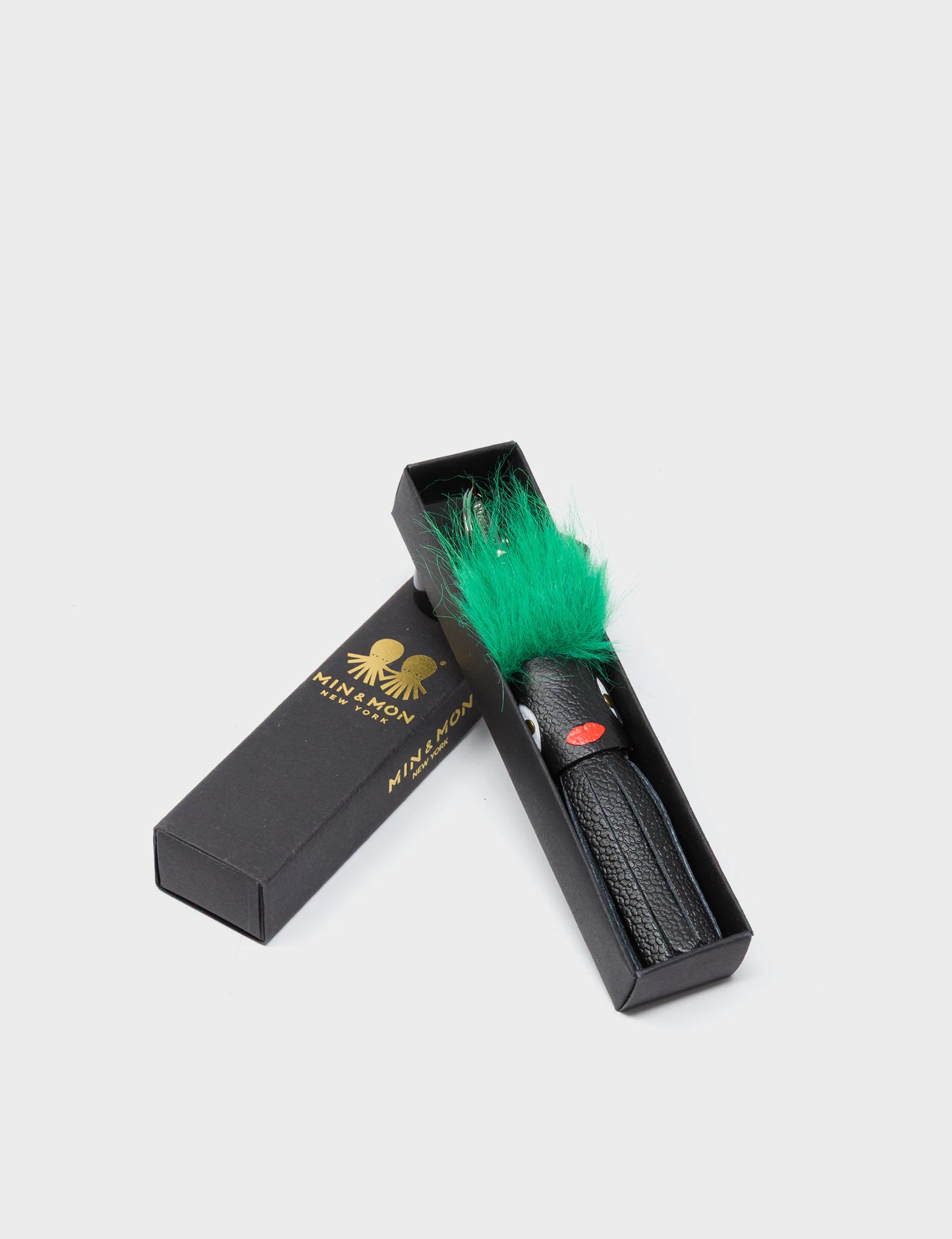 Callie Marie Mayne - Black Leather and Green Faux Fur - package