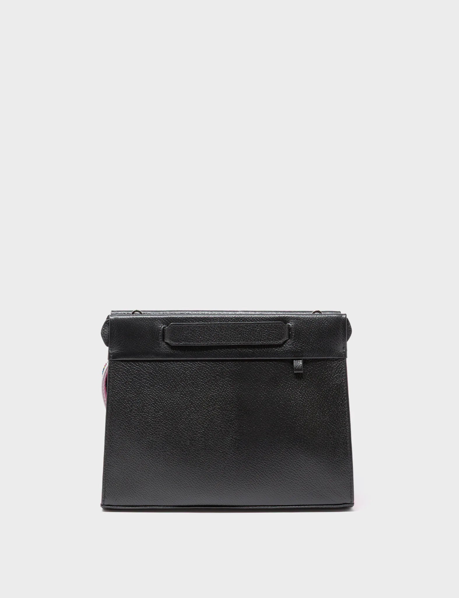 Vali Crossbody Small Black and Bubblegum Pink Leather Bag - All Vali Crossbody Small Black and Bubblegum Pink Leather Bag - All