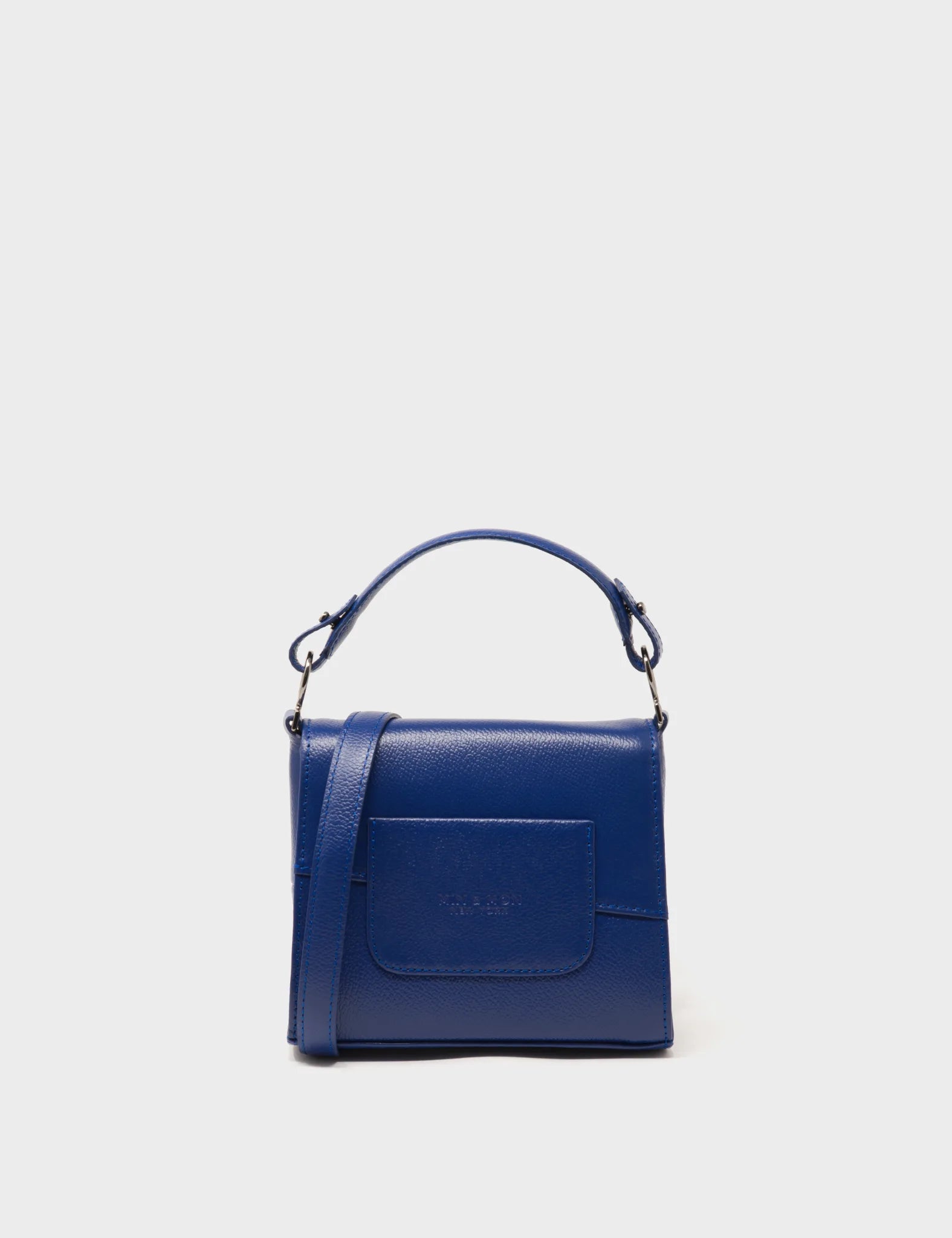 Italian Leather 3-Compartment Tassel Cross-Body Bag (Gold Finish): Royal  Blue - Daj Collection