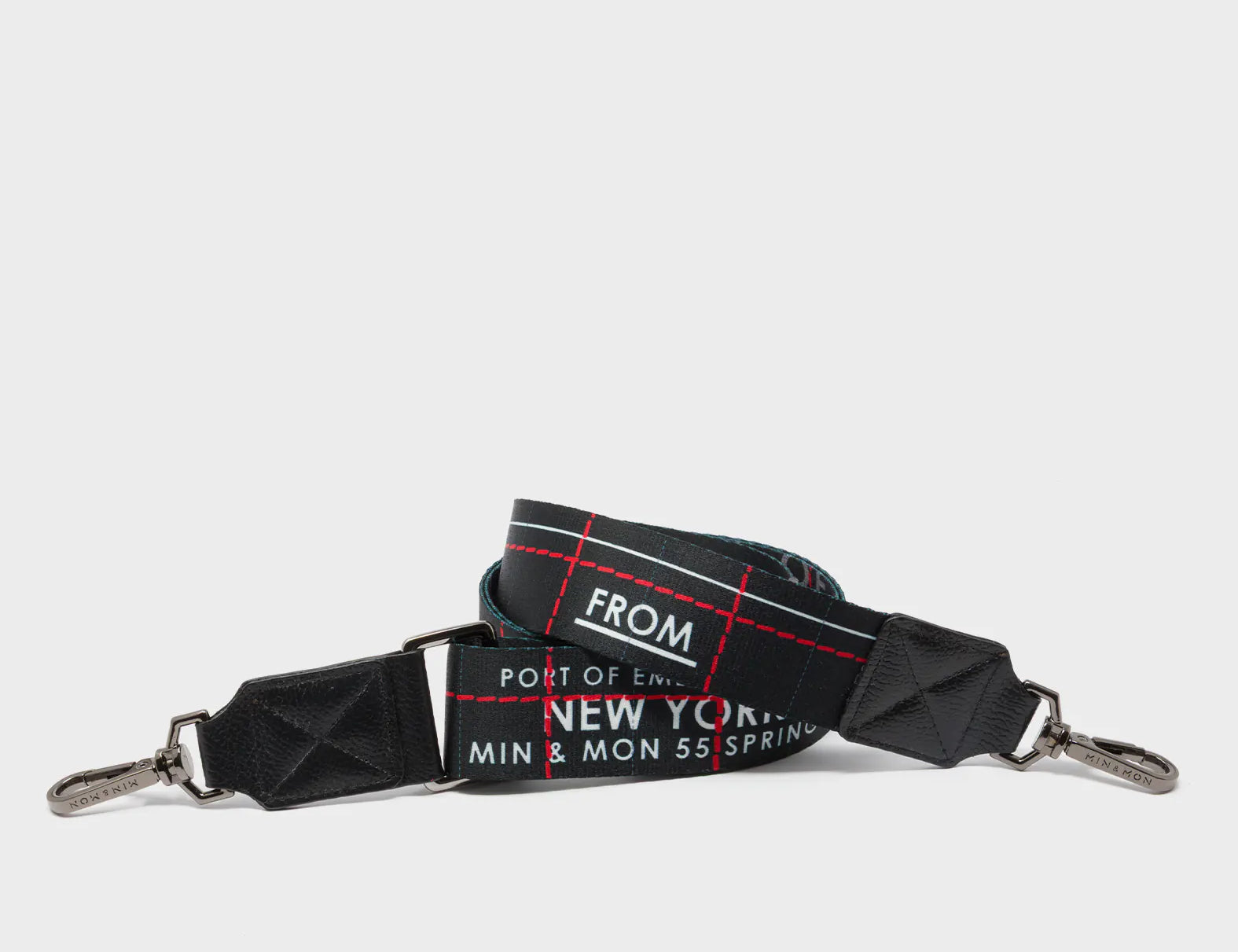 Detachable Black Nylon Strap - Lovestitch Print - Main View