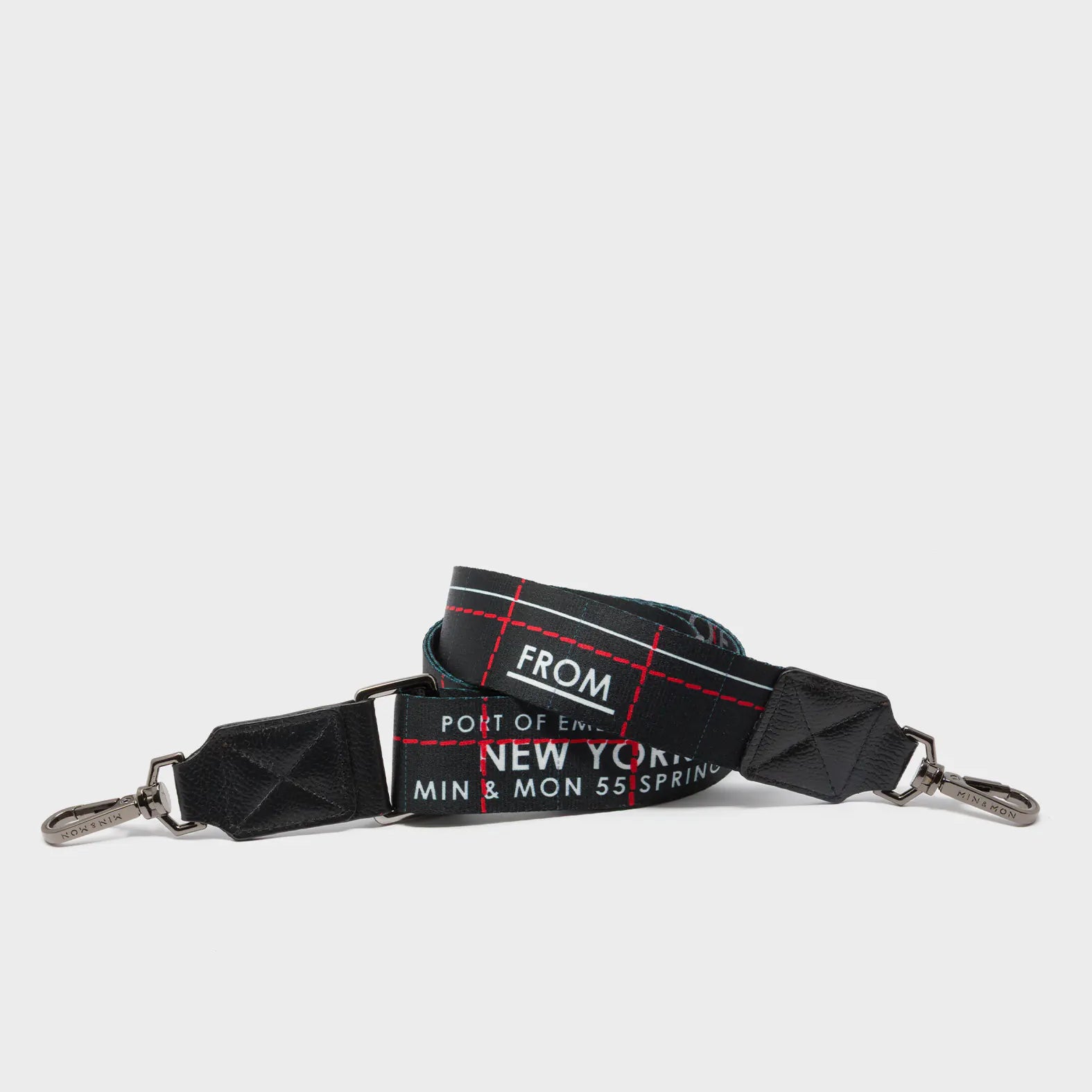 Detachable Black Nylon Strap - Lovestitch Print - Main View