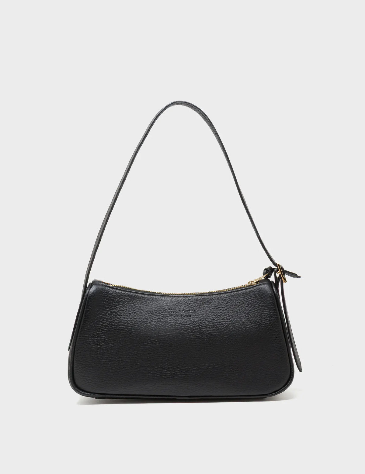 Lucas Hobo Mini Black Handbag - Retro Tiger Embroidery - Back View