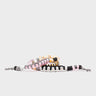 Detachable Shoulder Strap - Yellow, Pink and Black Handwoven Paracord - Main View