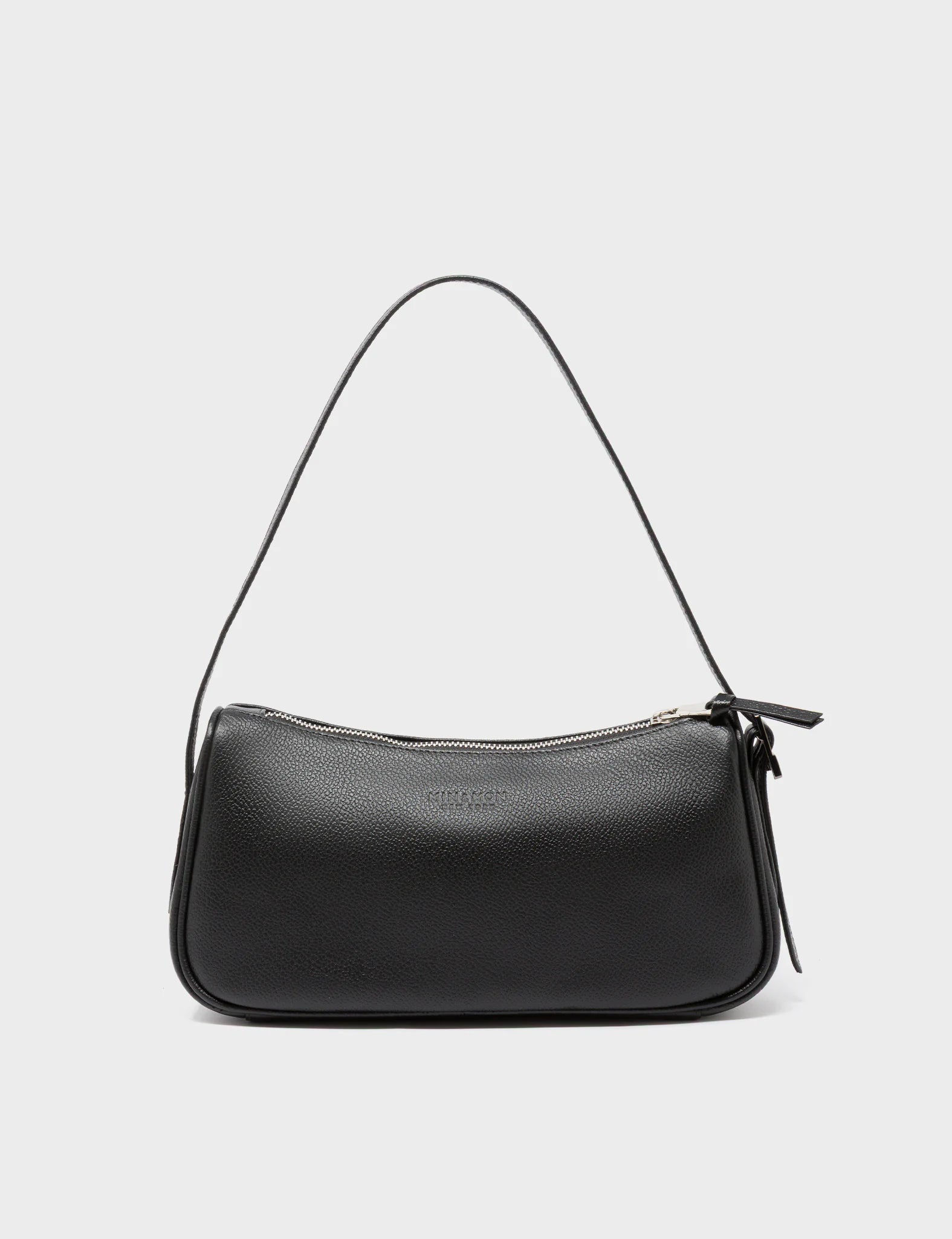 Lucas Hobo Mini Black Handbag - Autumn Blush Embroidery - Back View