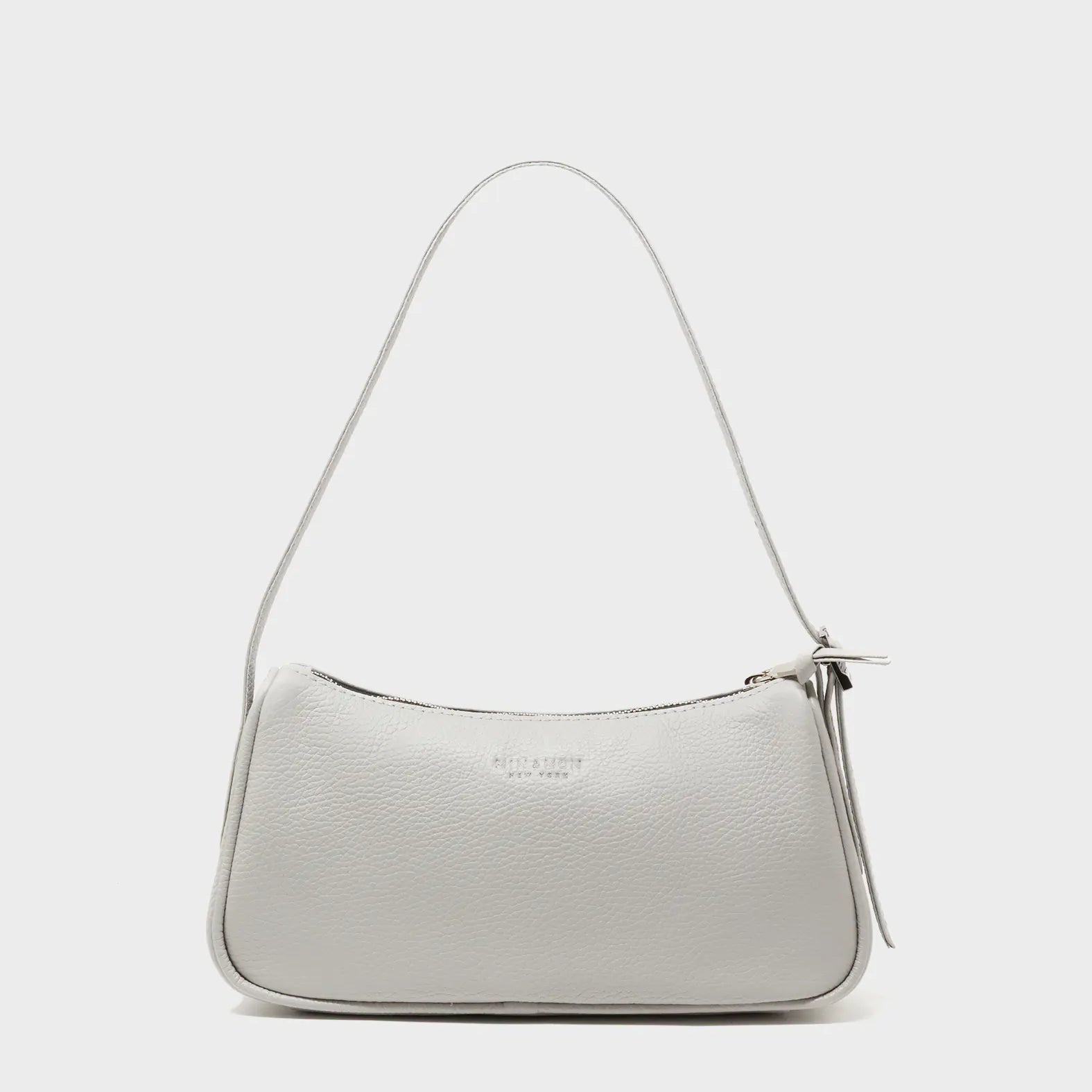 Lucas Hobo Mini Moonwalk Gray Handbag - All Over Eyes Embroidery - Back View