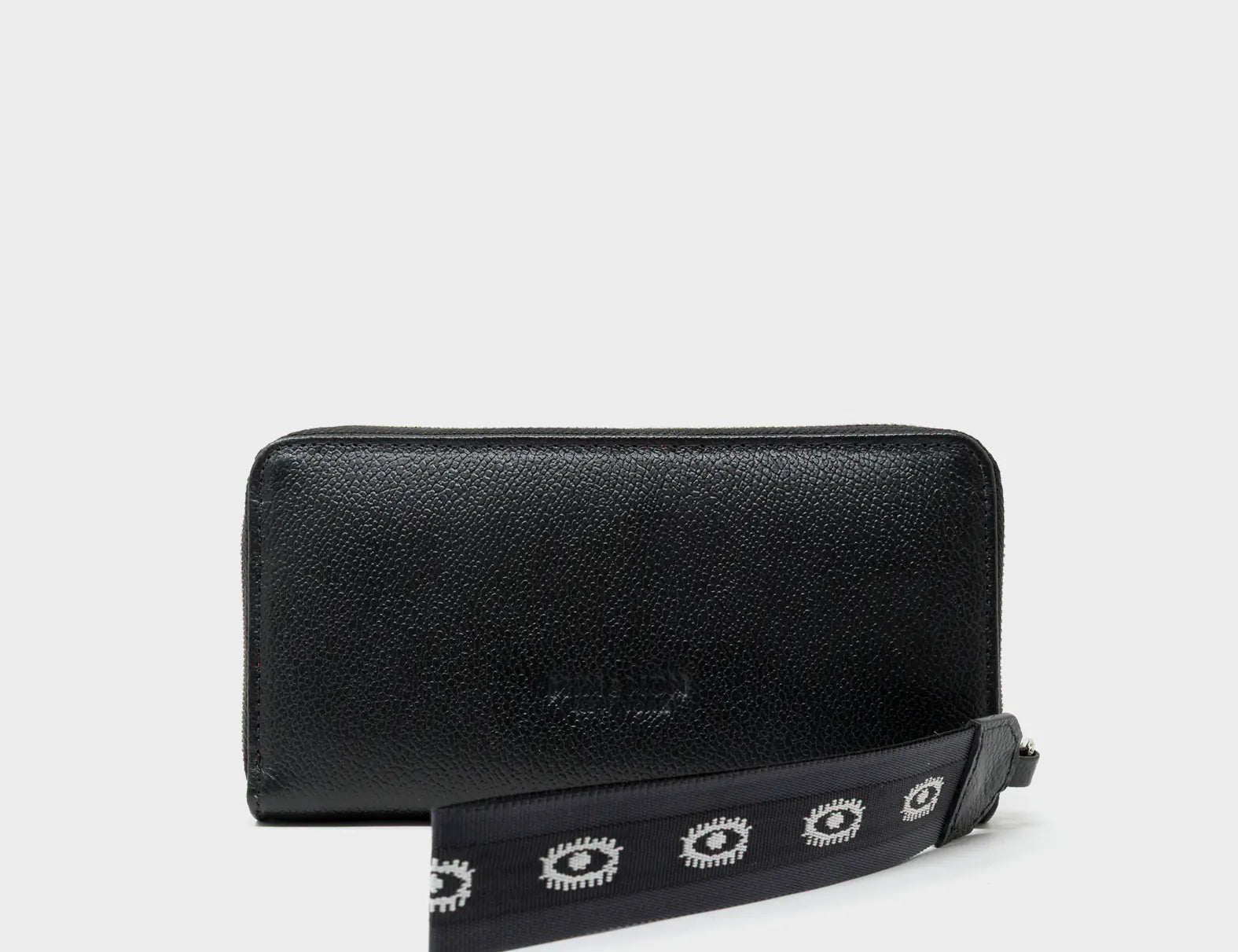 Francis Black Leather Wallet - Look Up Design - back