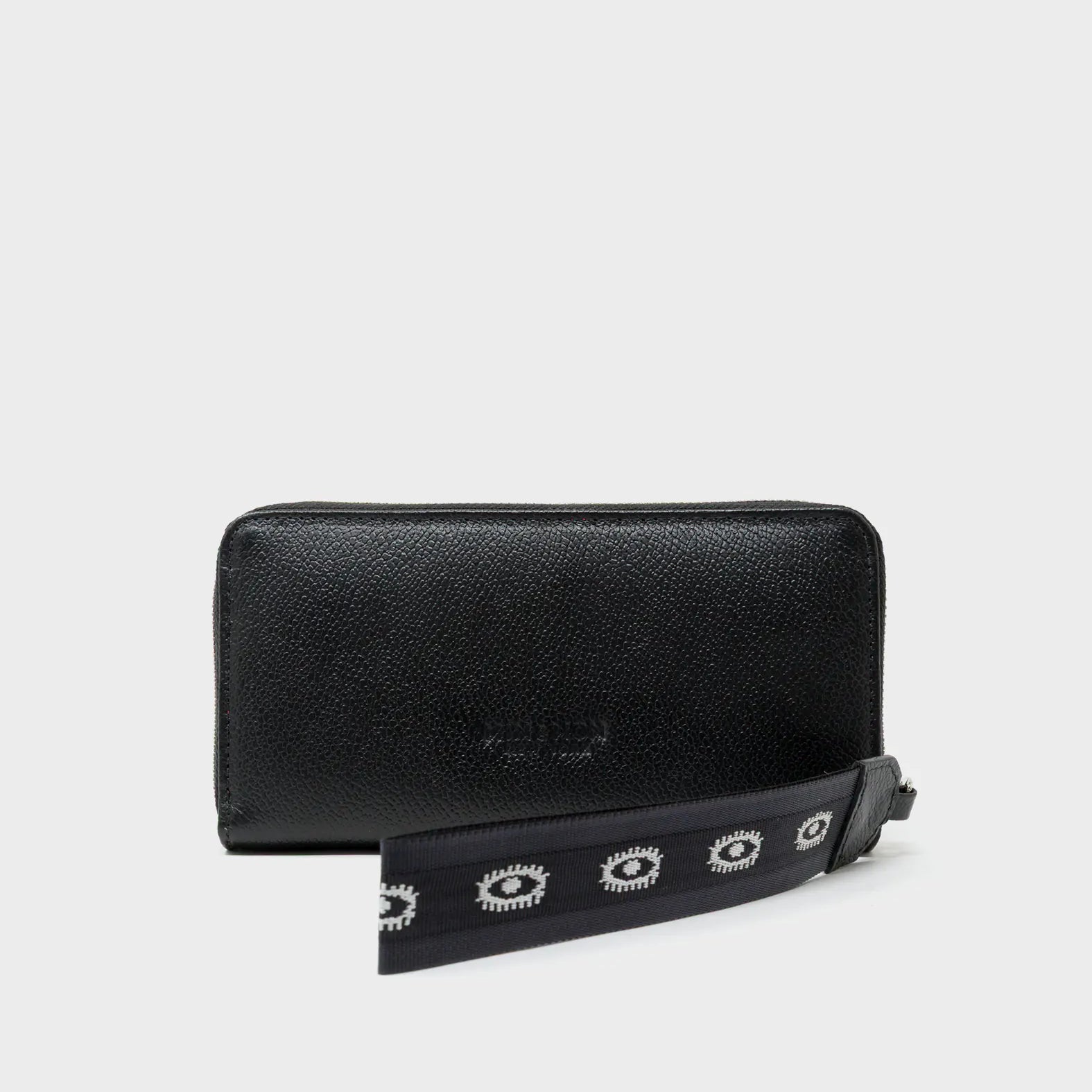 Francis Black Leather Wallet - Look Up Design - back