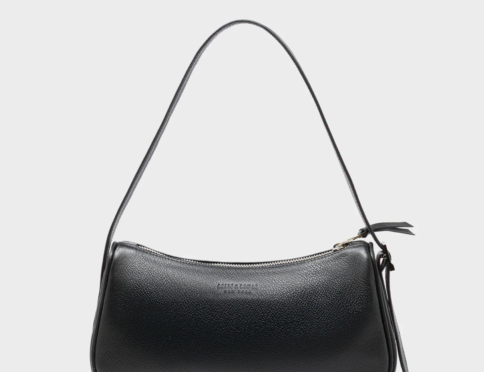 Lucas Hobo Mini Black Handbag - Pigeonista Embroidery - Back View