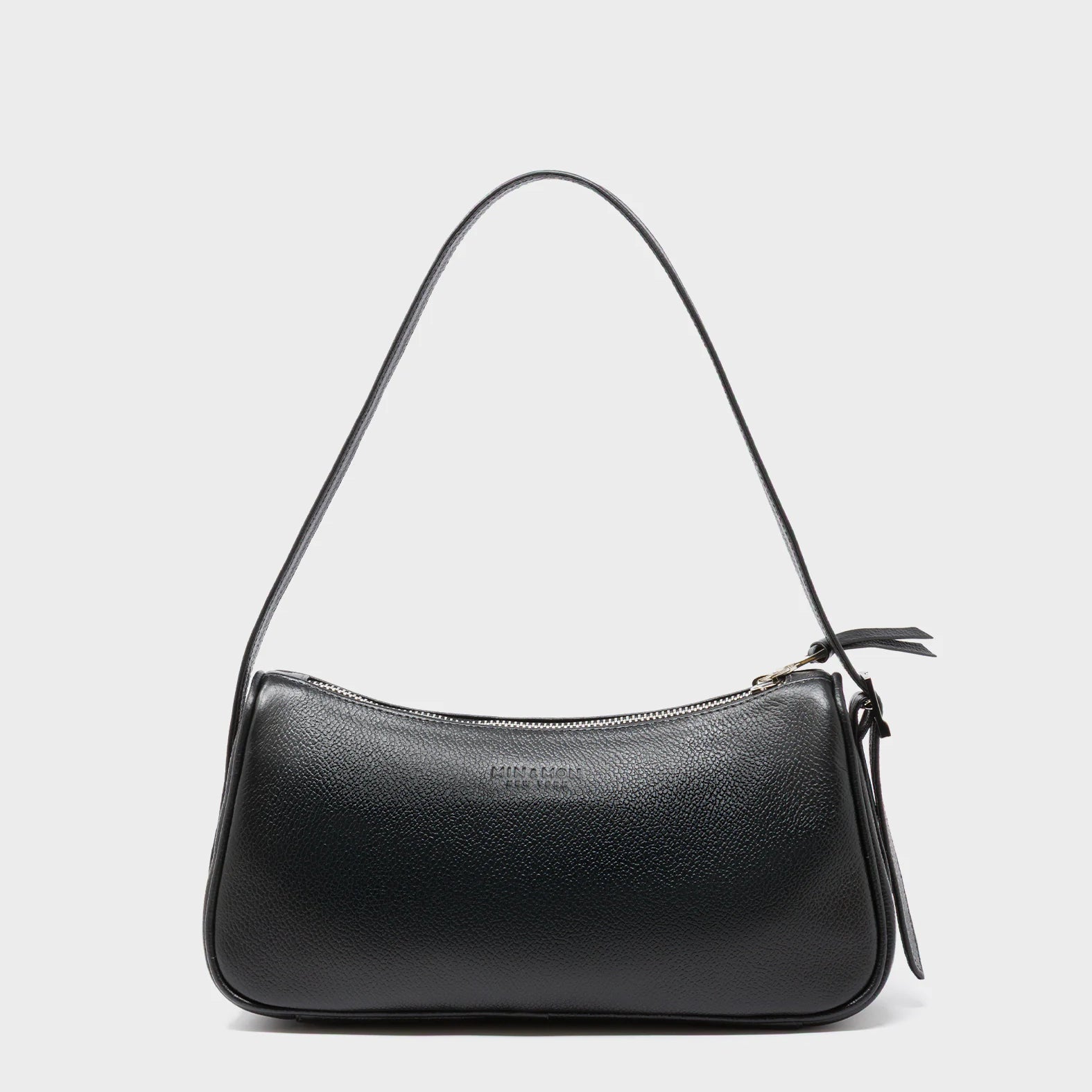 Lucas Hobo Mini Black Handbag - Pigeonista Embroidery - Back View