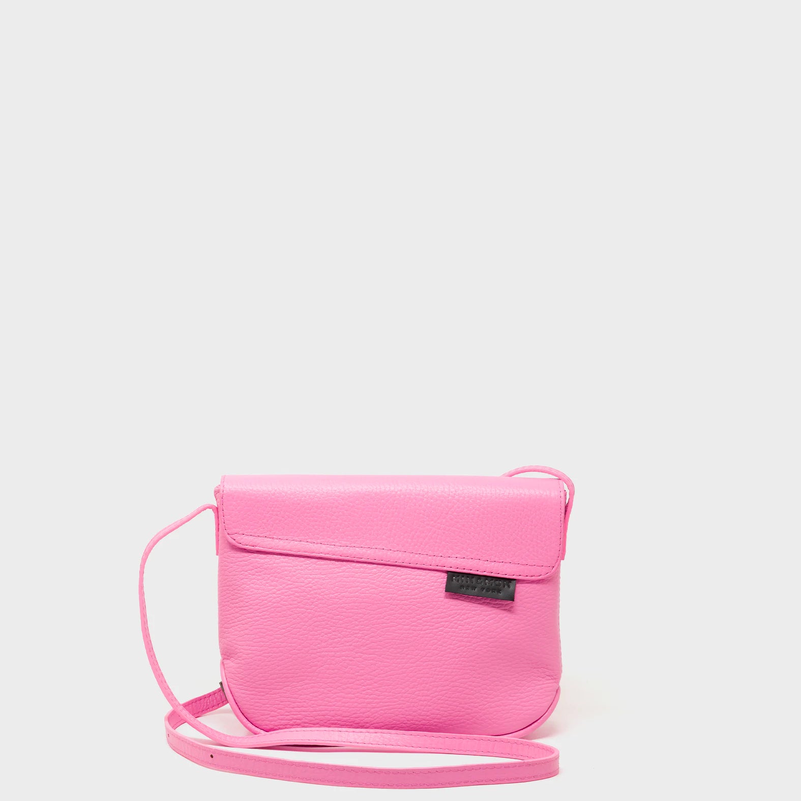 Bruno Mini Crossbody Bubblegum Pink Leather Bag - All Over Eyes Embroidery - Back View