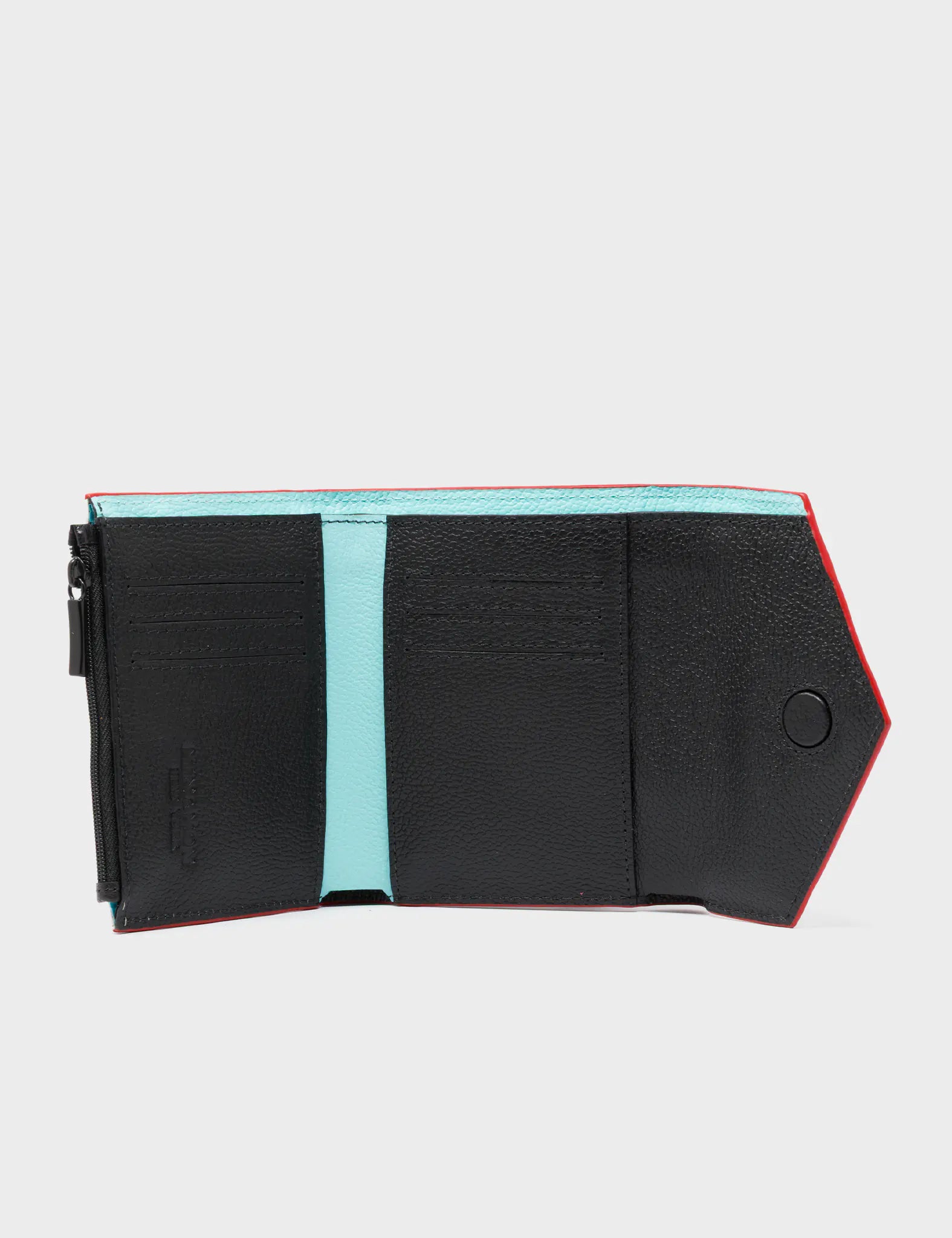 Fiona Cream Leather Wallet - Kind Type Design - Open View