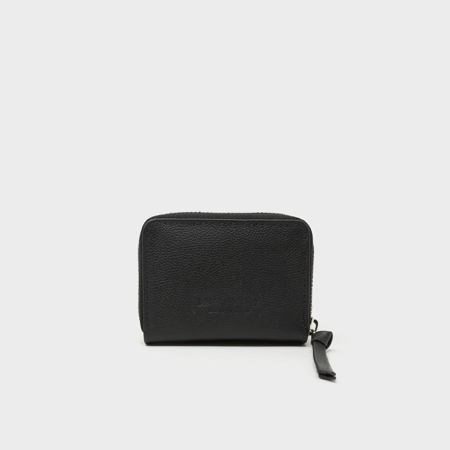 Frodo Black Leather Zip Around Wallet - Look Up - Back