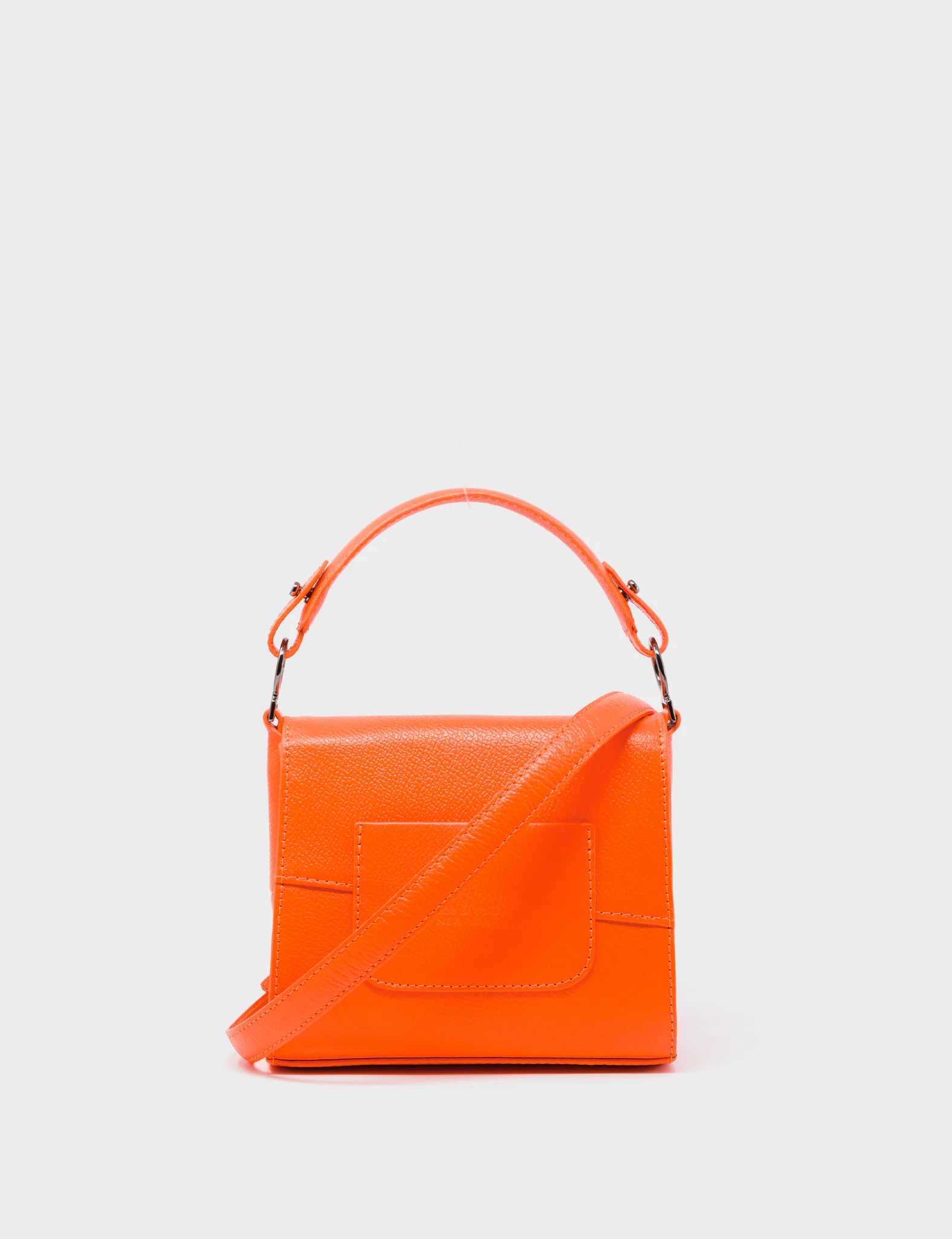 Anastasio Micro Crossbody Handbag Neon Orange Leather - Eyes Anastasio Micro Crossbody Handbag Neon Orange Leather - Eyes