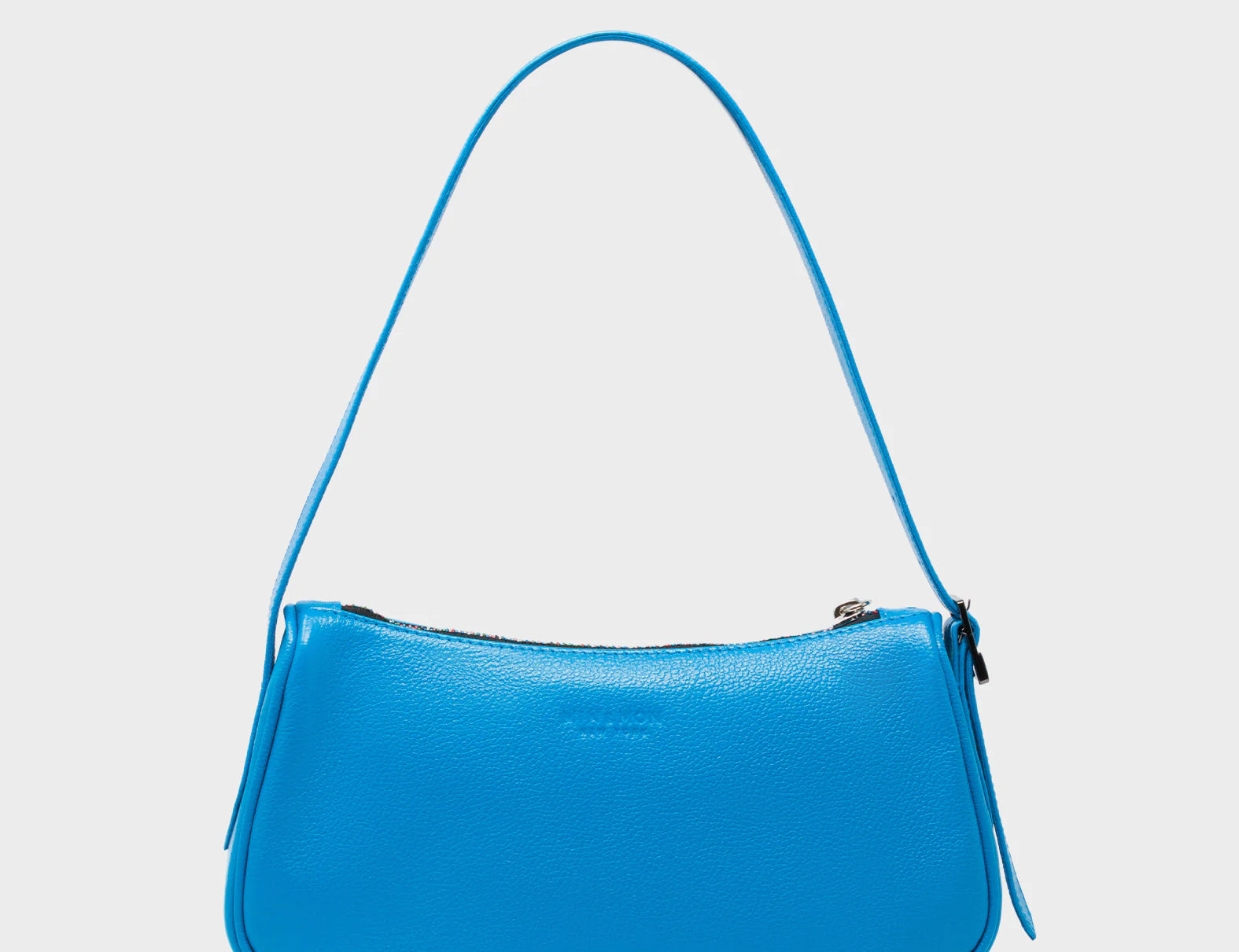 Lucas Hobo Mini Hawaii Blue Handbag - All Over Eyes Embroidery - Back View
