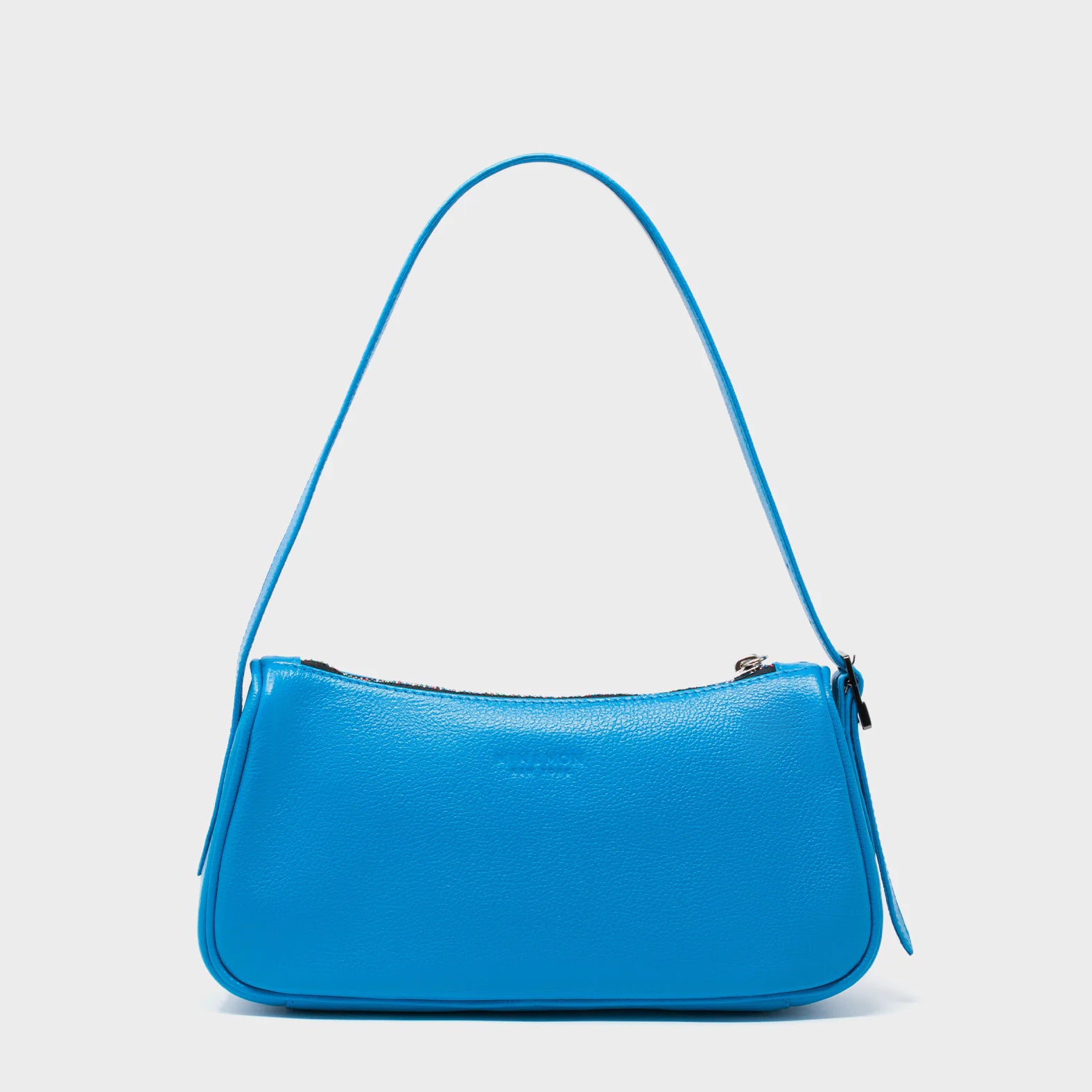 Lucas Hobo Mini Hawaii Blue Handbag - All Over Eyes Embroidery - Back View