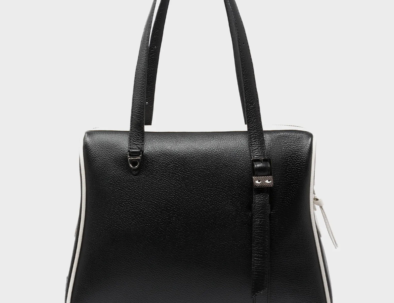 Esther Black Satchel Bag - Creatures of the Future Design - Back View