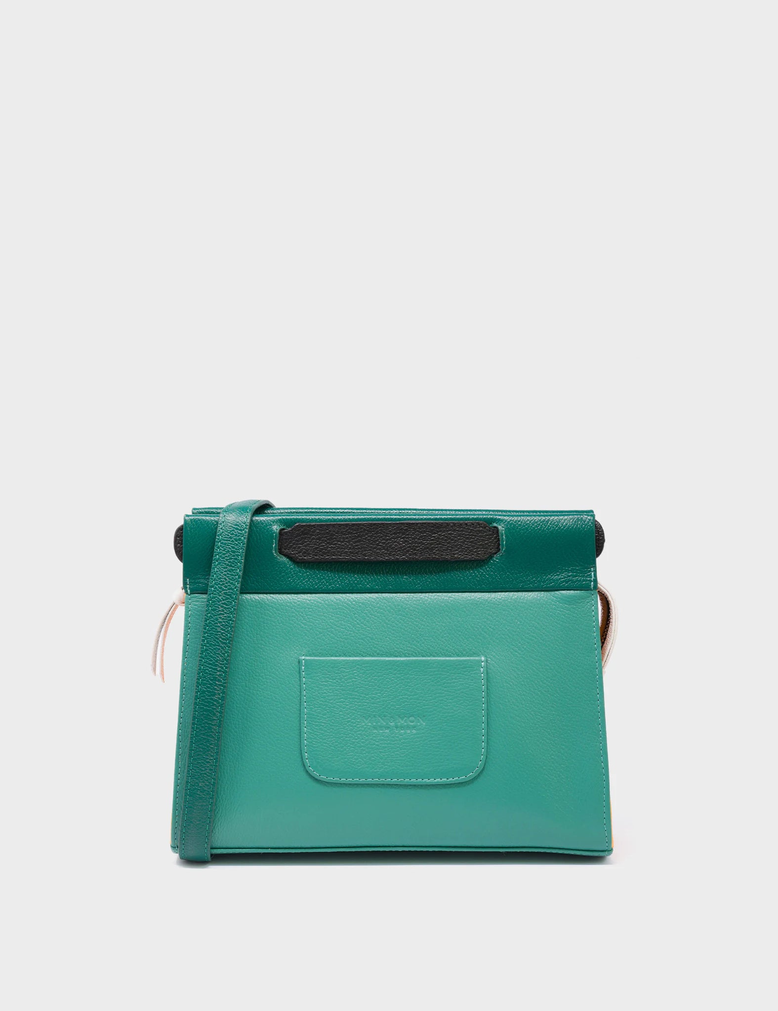 Vali Crossbody Small Deep Sea Green Leather Bag - Tiger and Vali Crossbody Small Deep Sea Green Leather Bag - Tiger and