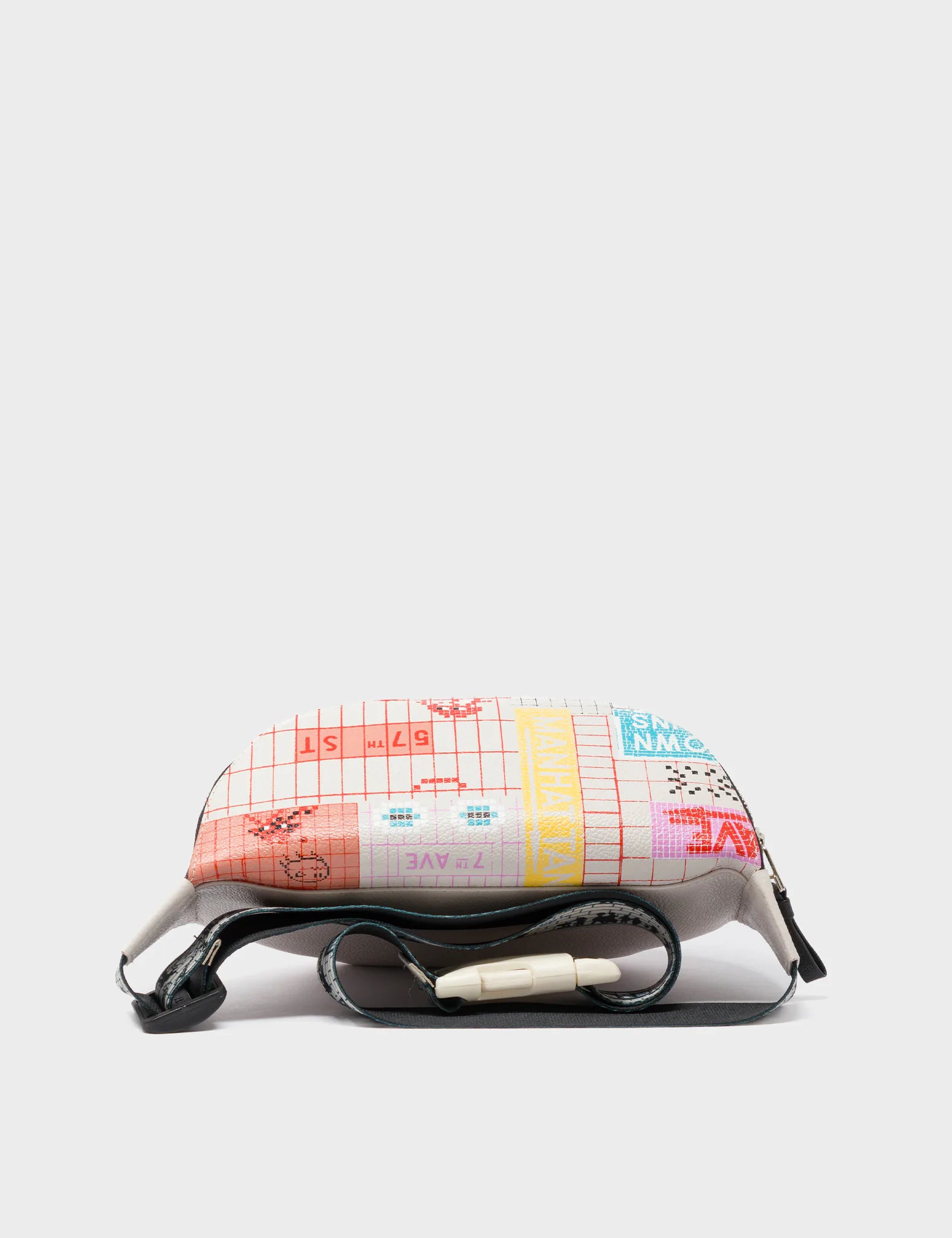 Harold Fanny Pack Cream Leather - Subway Stories Design - Top View