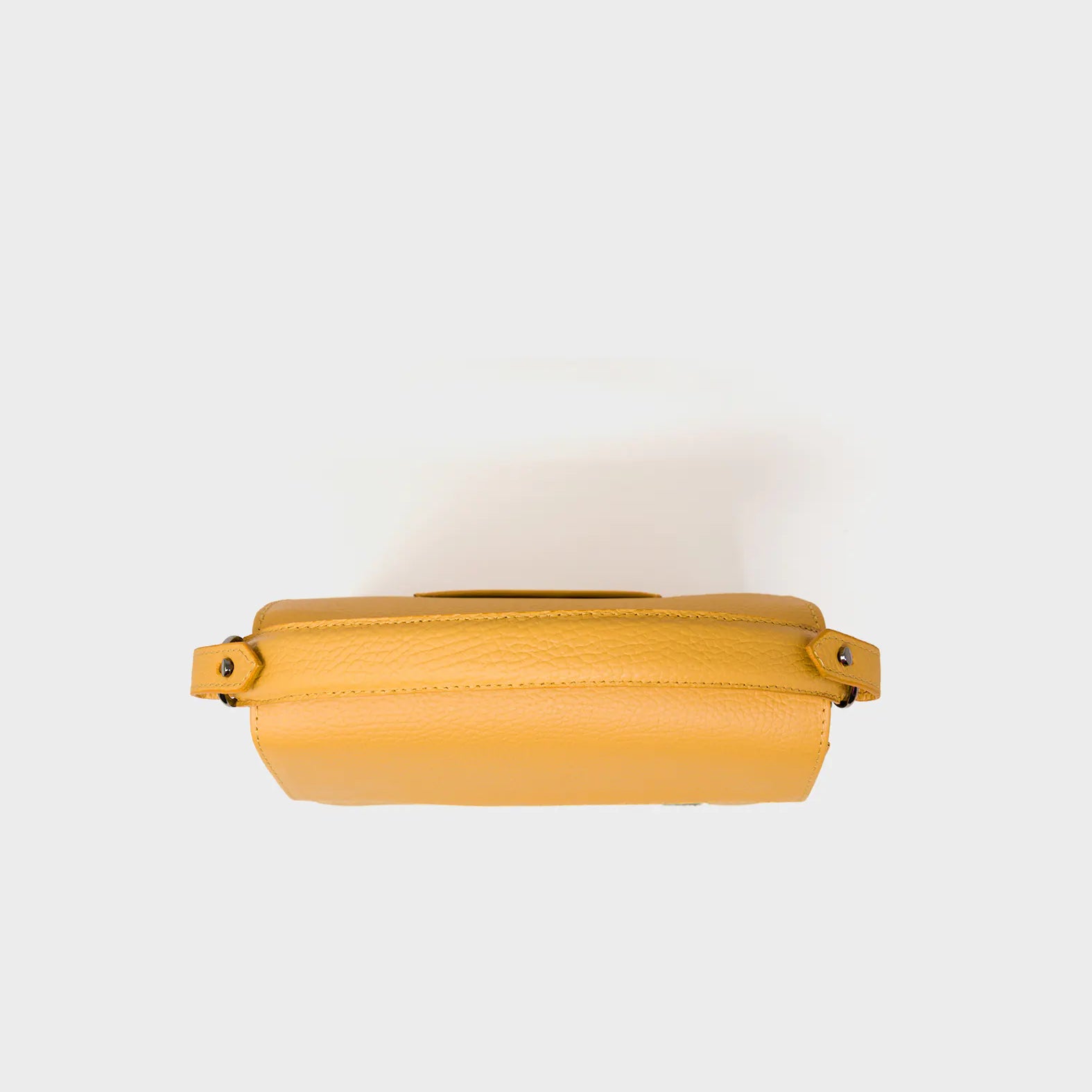 Anastasio Mini Crossbody Handbag Golden Glow Leather - Look Up - Inside View
