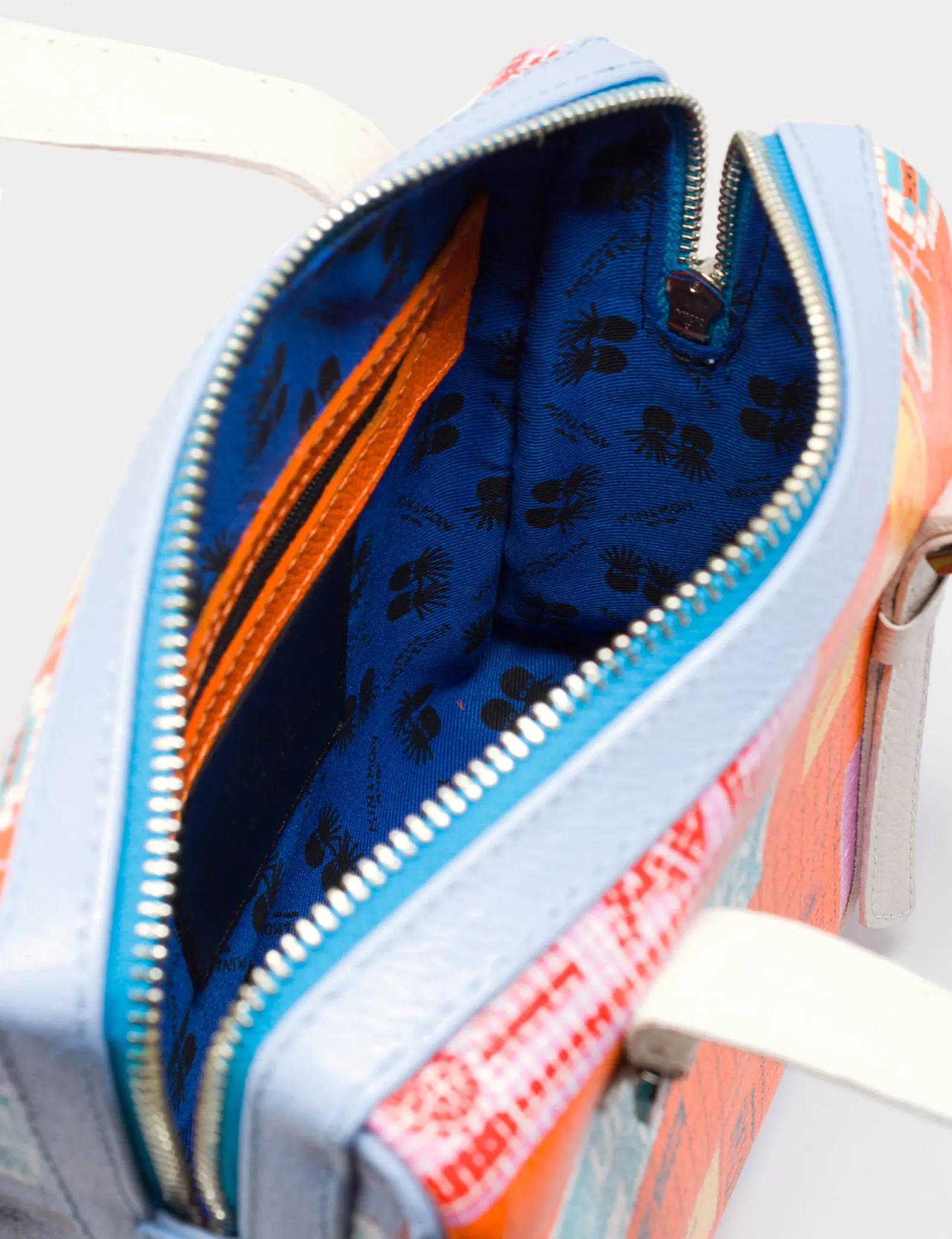 Esther Small Orange Shoulder Bag - Subway Stories Design - Detail View