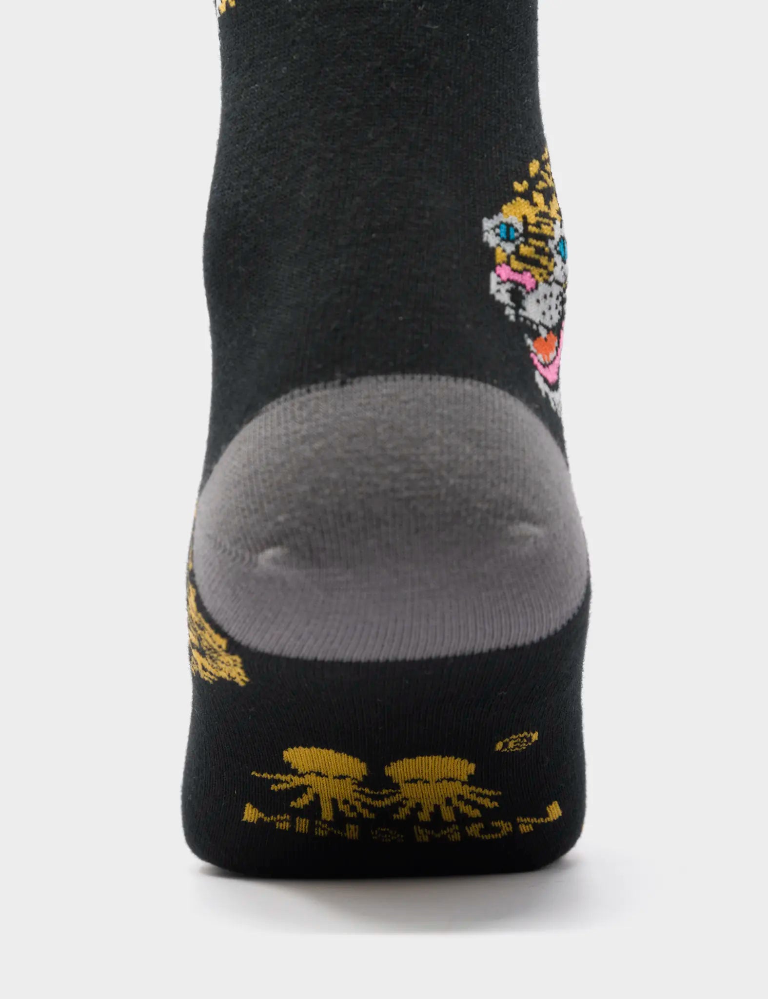 Black and Gray  Socks - Blazing Tiger - Back View