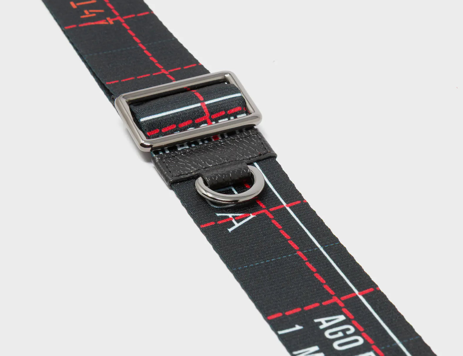 Detachable Black Nylon Strap - Lovestitch Print - Detail View