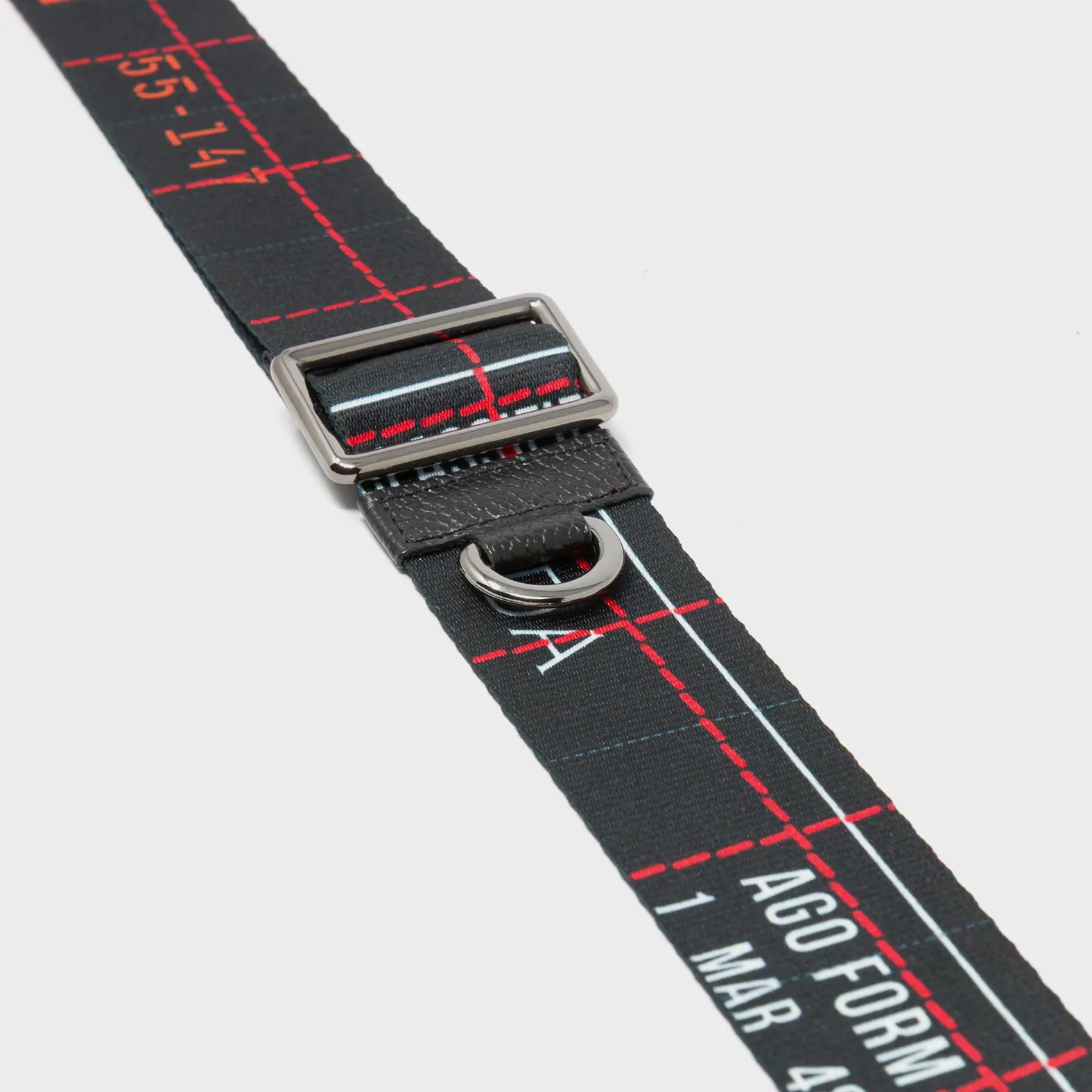 Detachable Black Nylon Strap - Lovestitch Print - Detail View