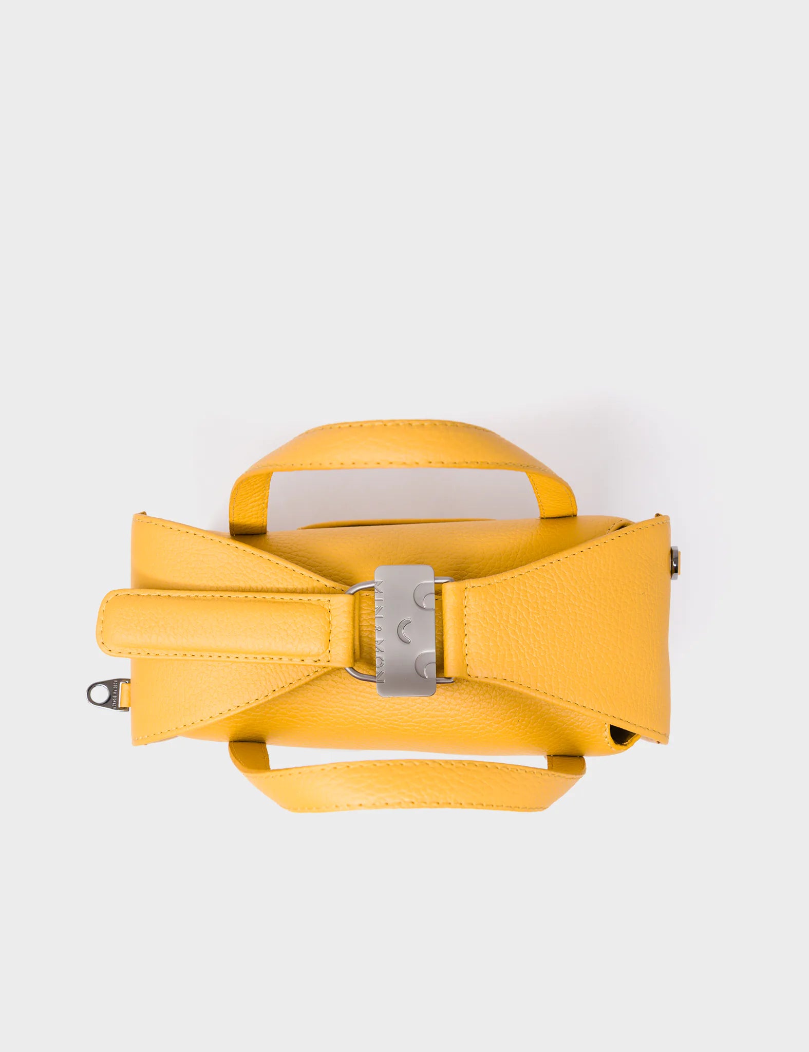 Benji Medium Crossbody Golden Glow Leather Bag - Look Up 👀 - Top View