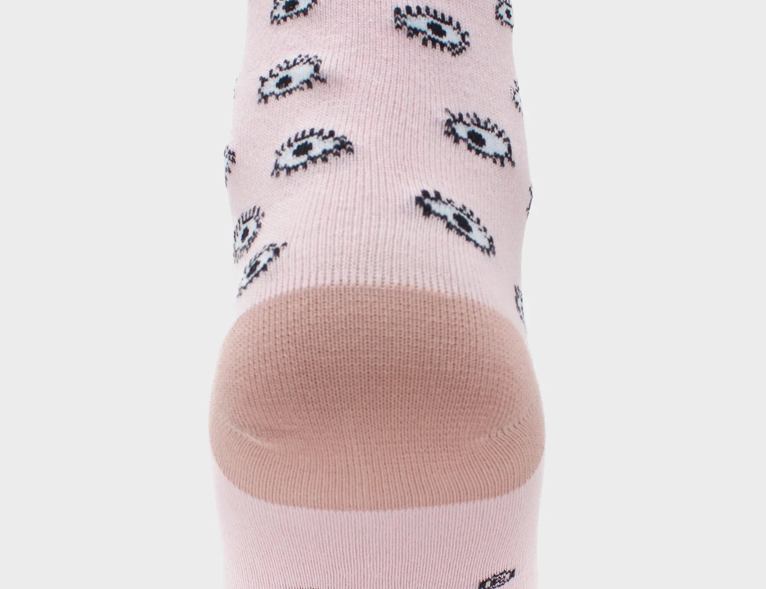 Pink and White Socks - All Over Eyes - Back view