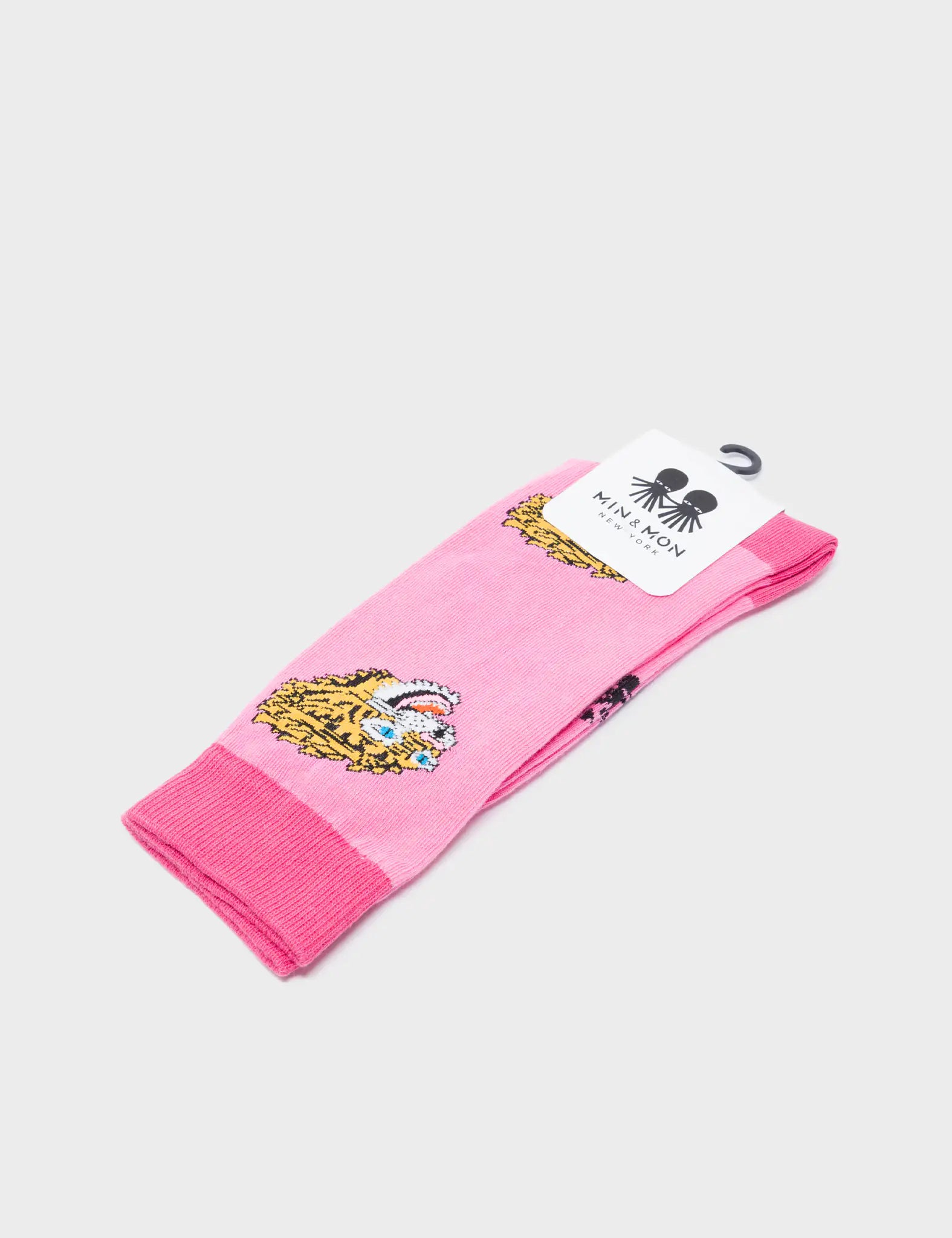 Pink Socks - Blazing Tiger Motive - Packaging View