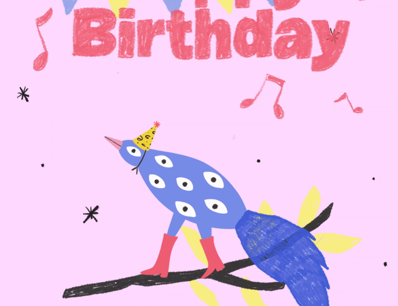 Octo Party - Birthday Motive Gift Card
