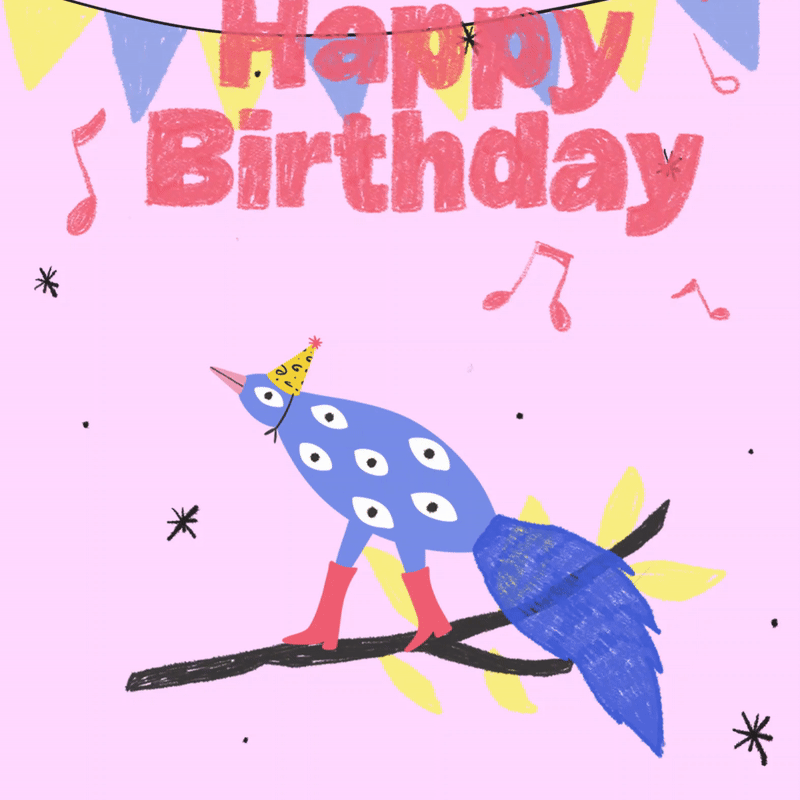 Octo Party - Birthday Motive Gift Card