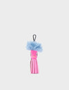 Callie Marie Mayne - Bubblegum Pink Leather and Blue Faux Fur