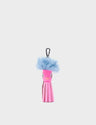 Callie Marie Mayne - Bubblegum Pink Leather and Blue Faux Fur - Main View