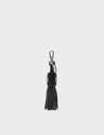 Callie Marie Hue Charm - Black Leather Keychain - Front