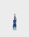 Oliver The Ox Charm - Royal Blue Leather Keychain