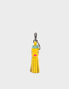 Queen Callie Marie Charm - Baloon Yellow Leather Keychain