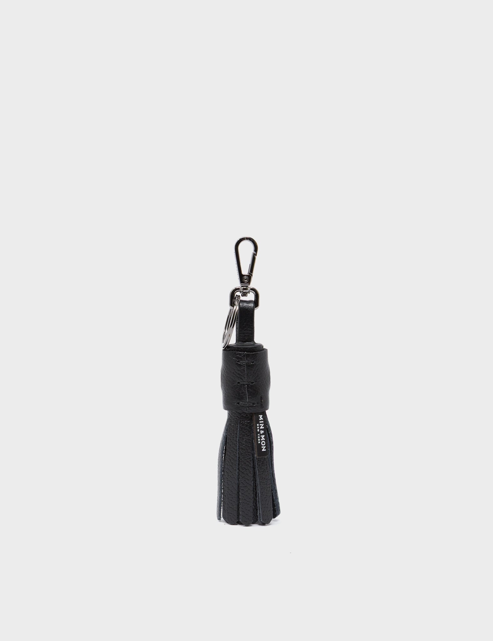 Callie Marie Hue Charm - Black Leather Keychain - Back