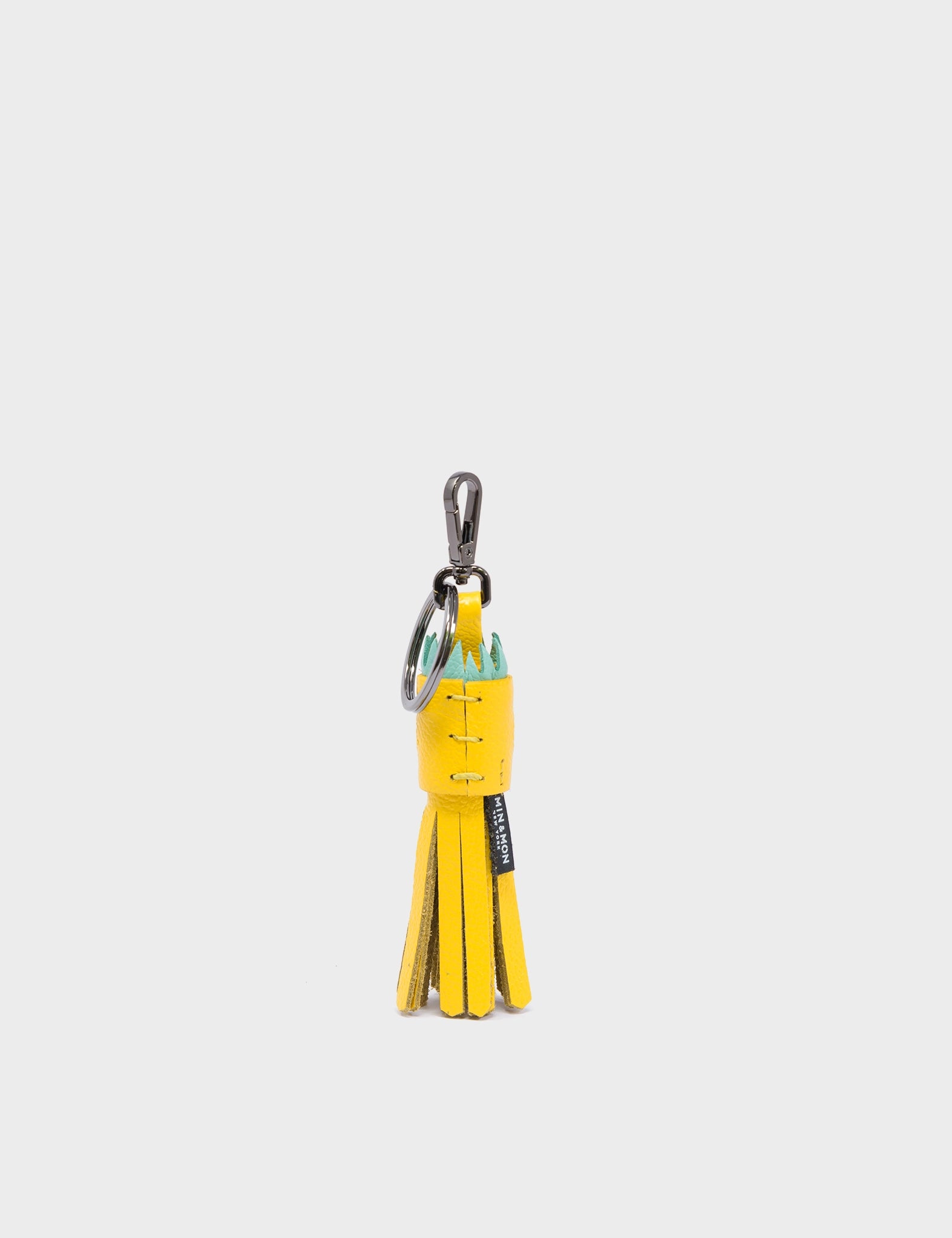 Queen Callie Marie Charm - Baloon Yellow Leather Keychain - Back View