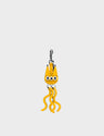 Cosmic Cat Charm - Yellow Leather Keychain - Main View