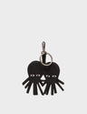 Octotwins Charm - Black Leather Keychain - Main View